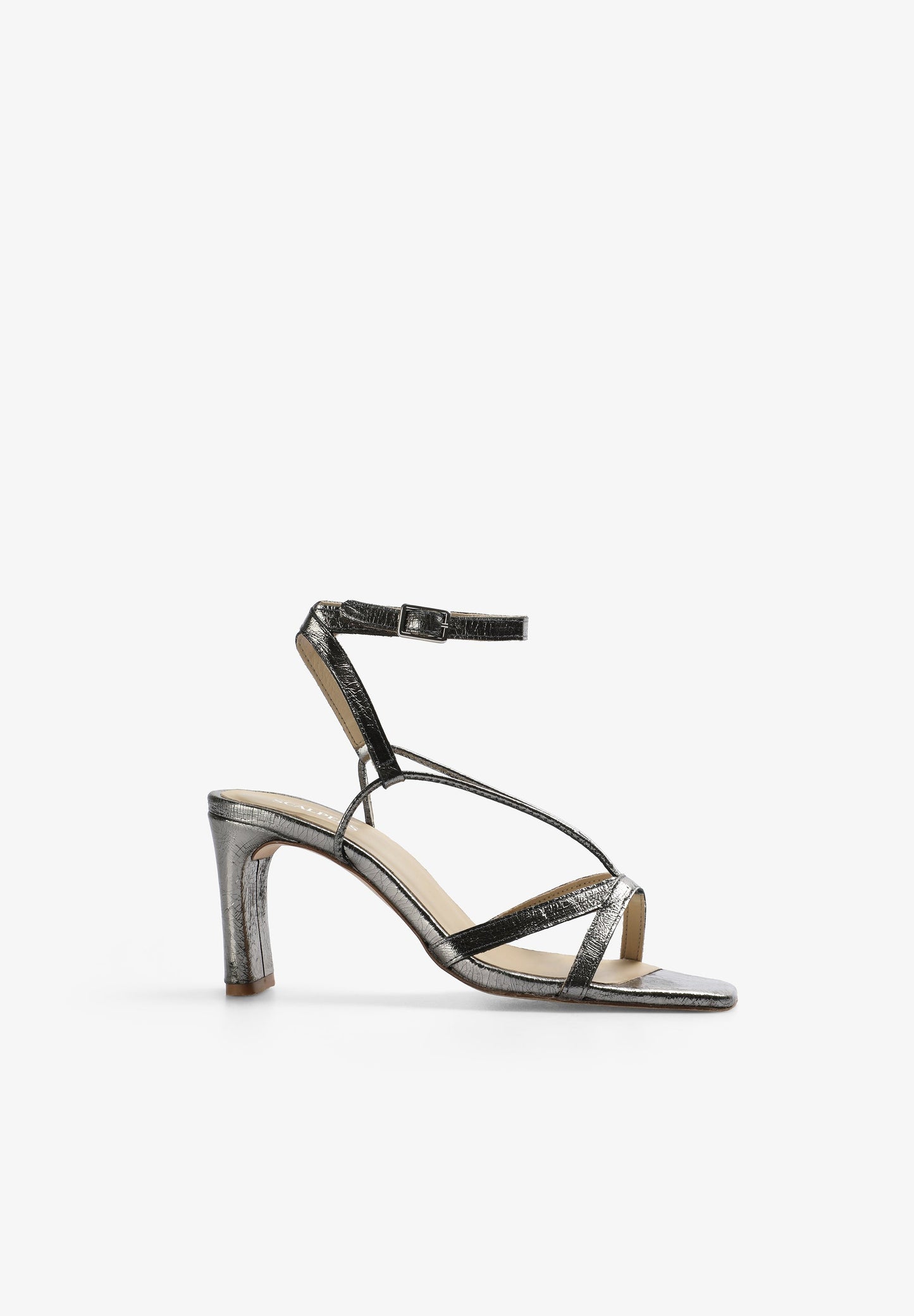 METALLIC HEELED SANDALS