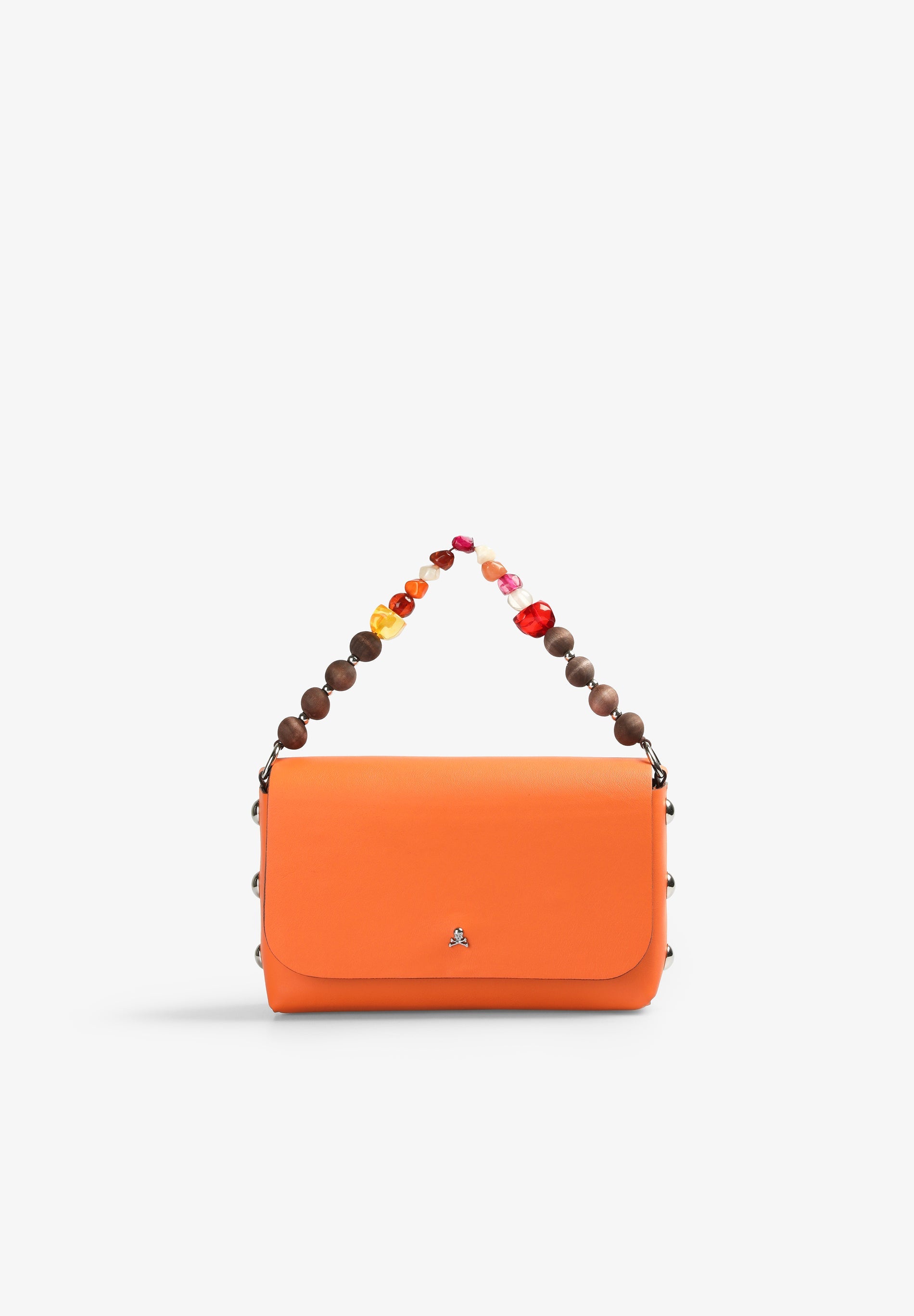 MINI LEATHER BAG WITH BEADS