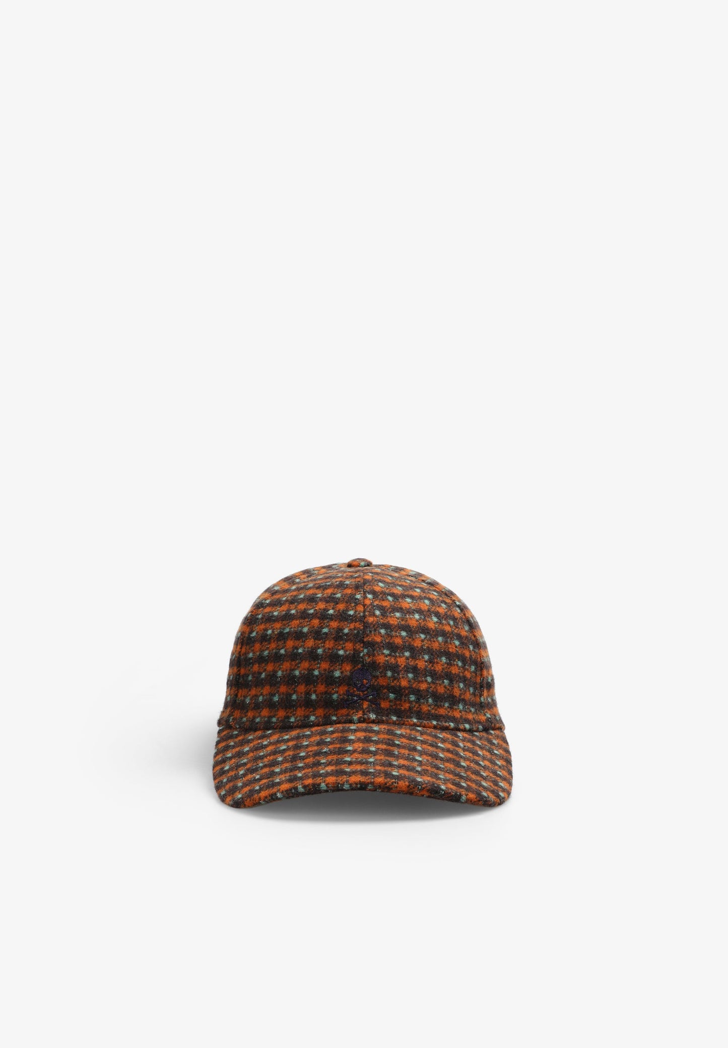 CASQUETTE À CARREAUX ORANGE