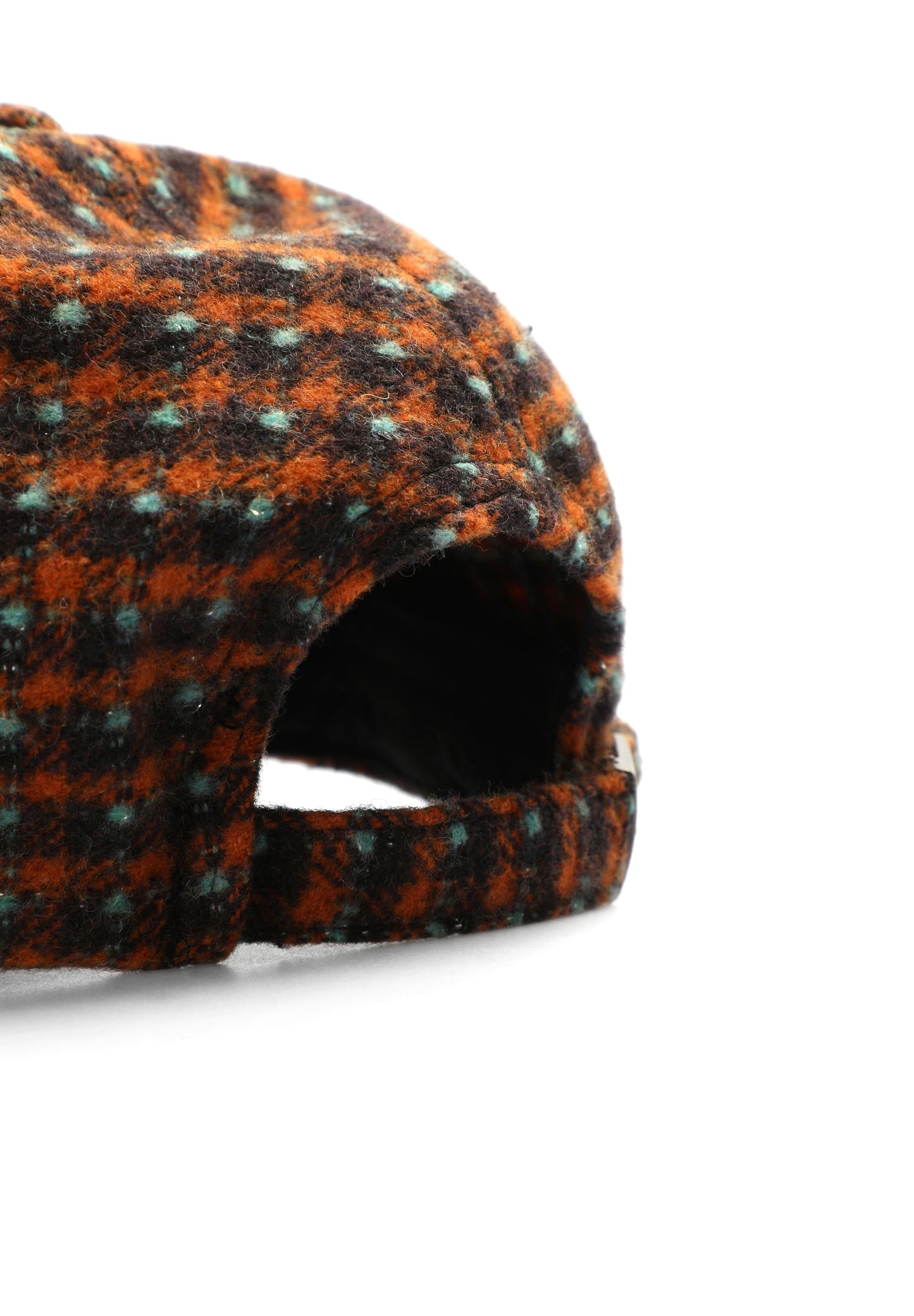 CASQUETTE À CARREAUX ORANGE