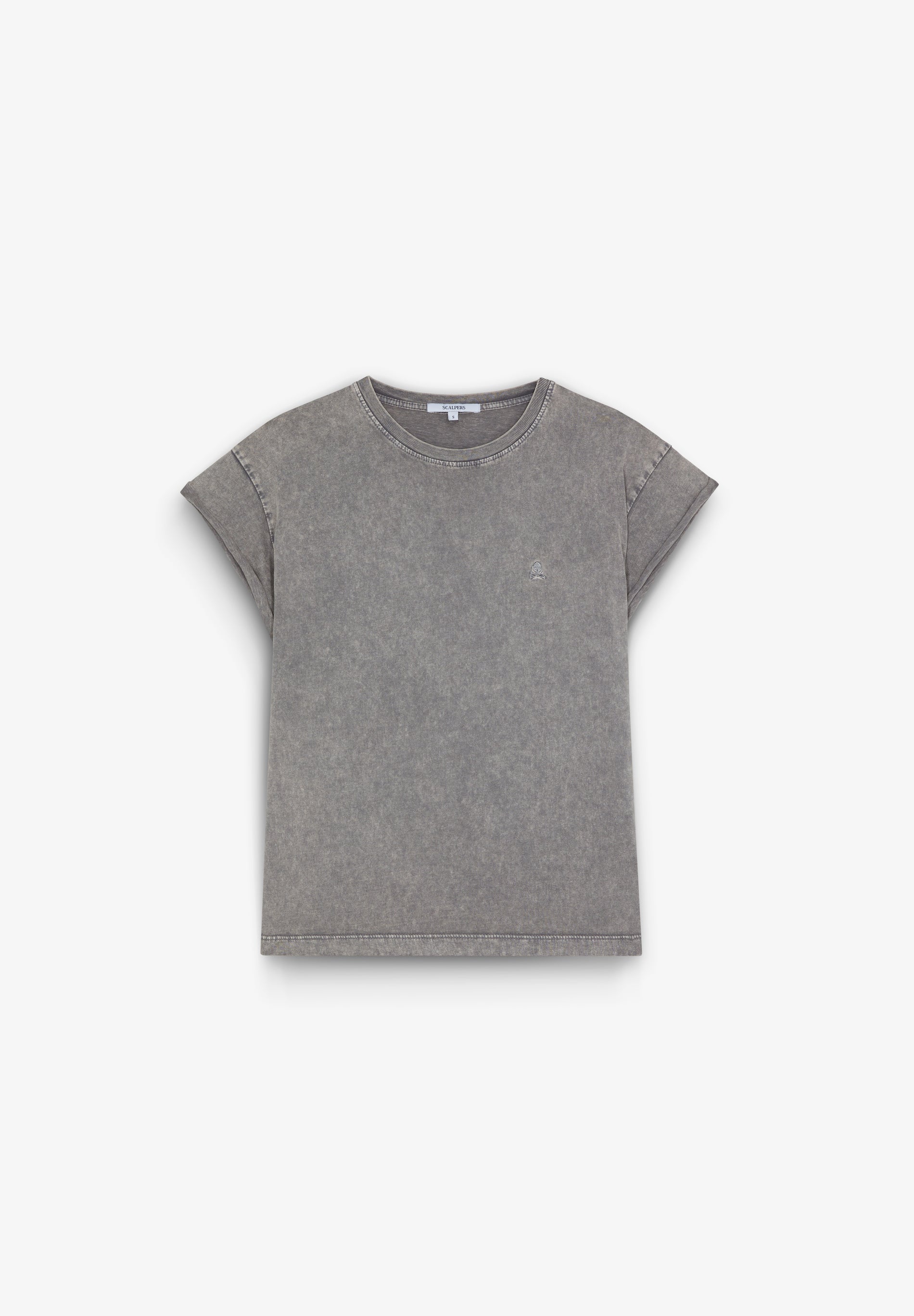 CAMISETA CALAVERA BORDADA - Scalpers