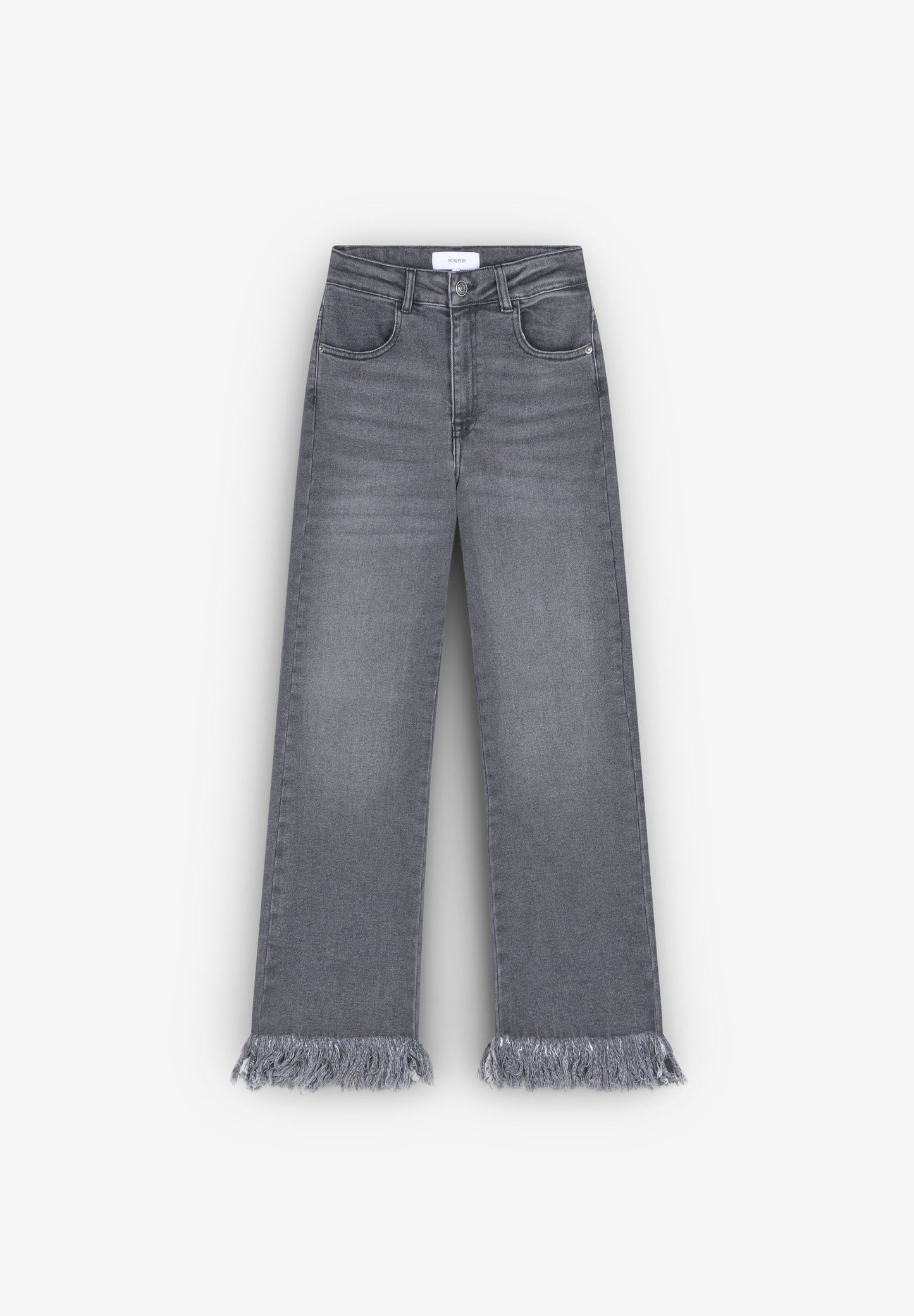 JEANS WITH FRAYED HEM