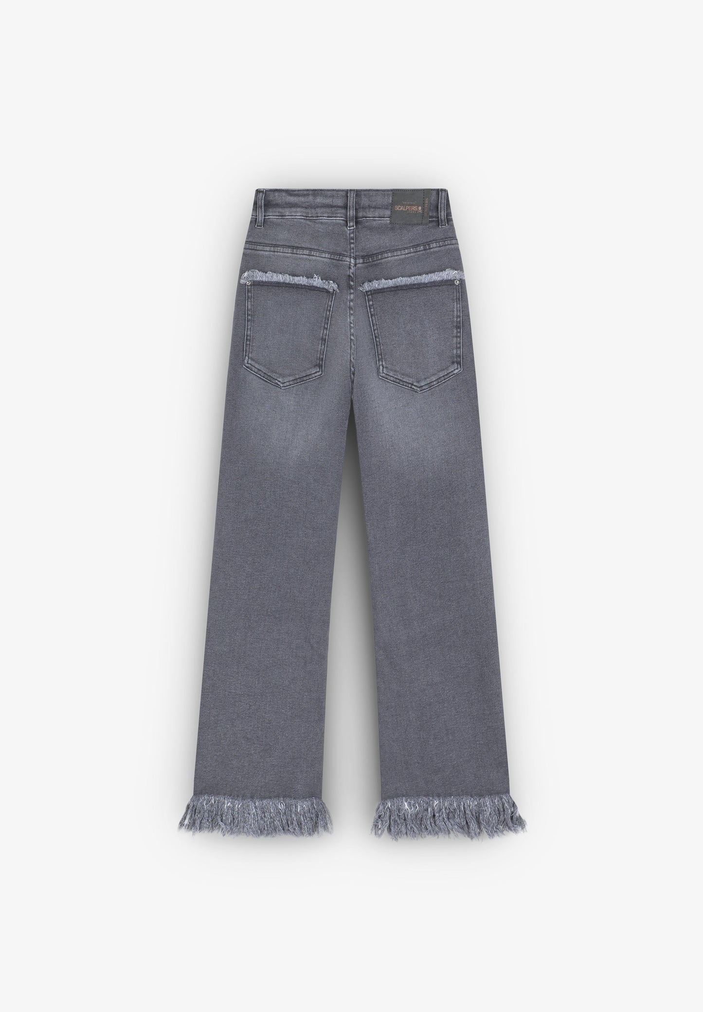 JEANS WITH FRAYED HEM