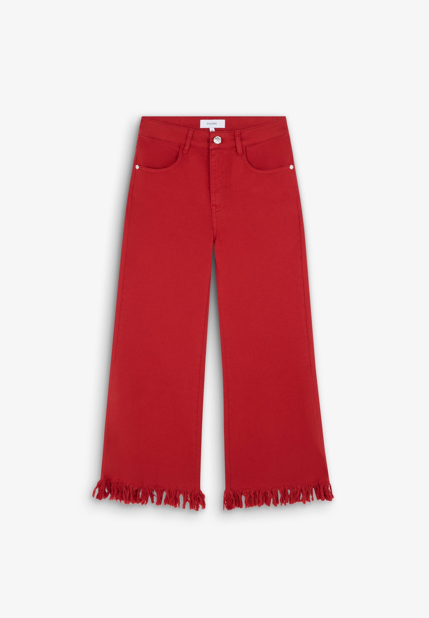 JEANS WITH FRAYED HEM