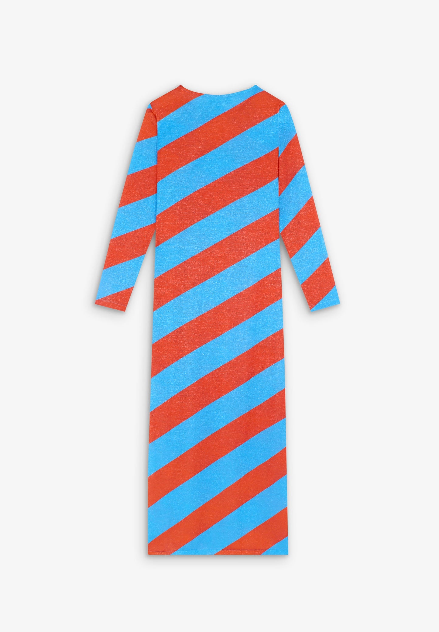 STRIPED DRESS WITH LUREX