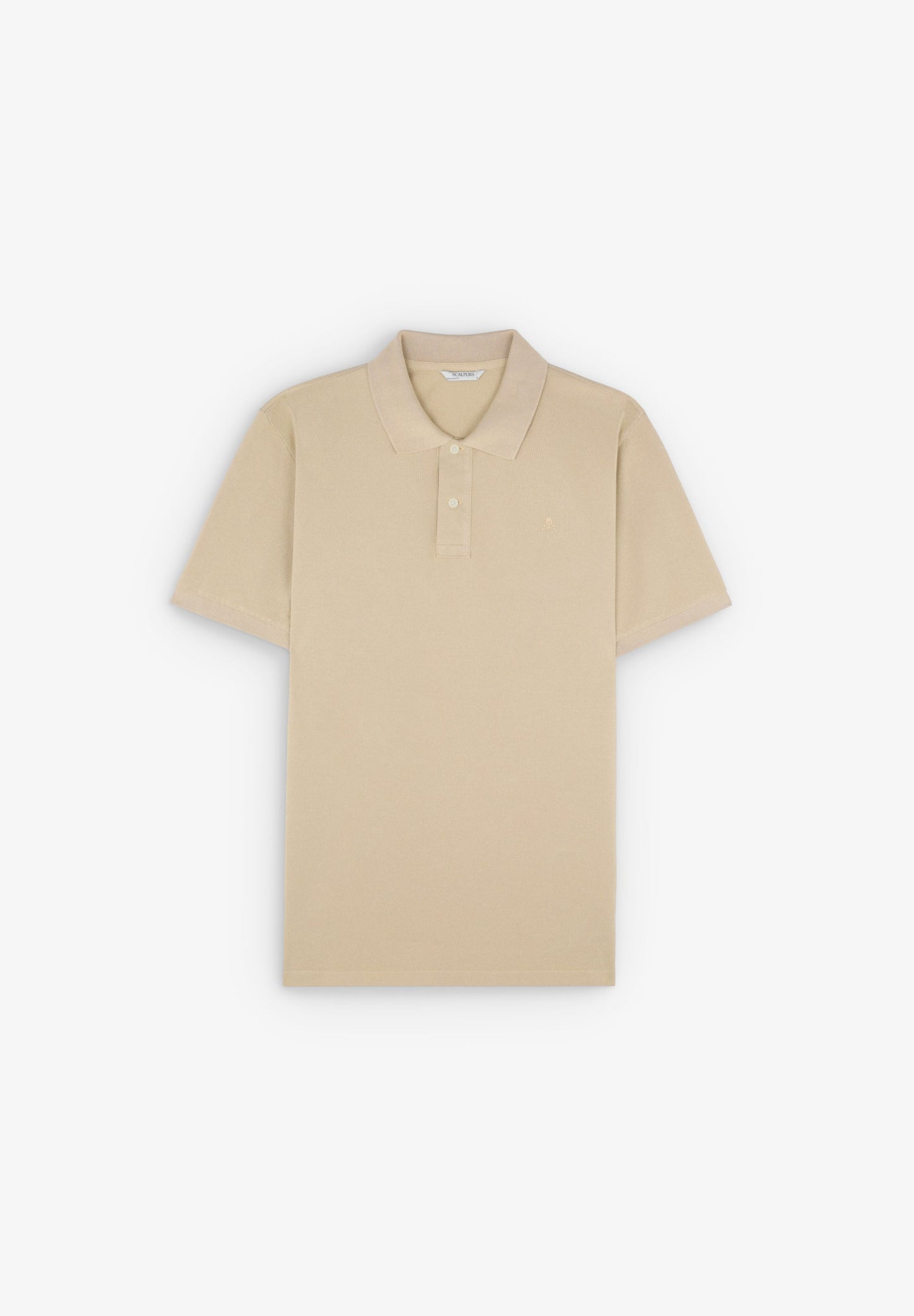 BASIC POLO SHIRT WITH SKULL DETAIL