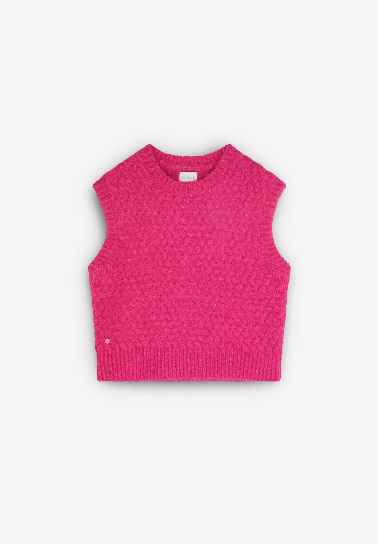 GILET TRICOT FRAISE FILLE