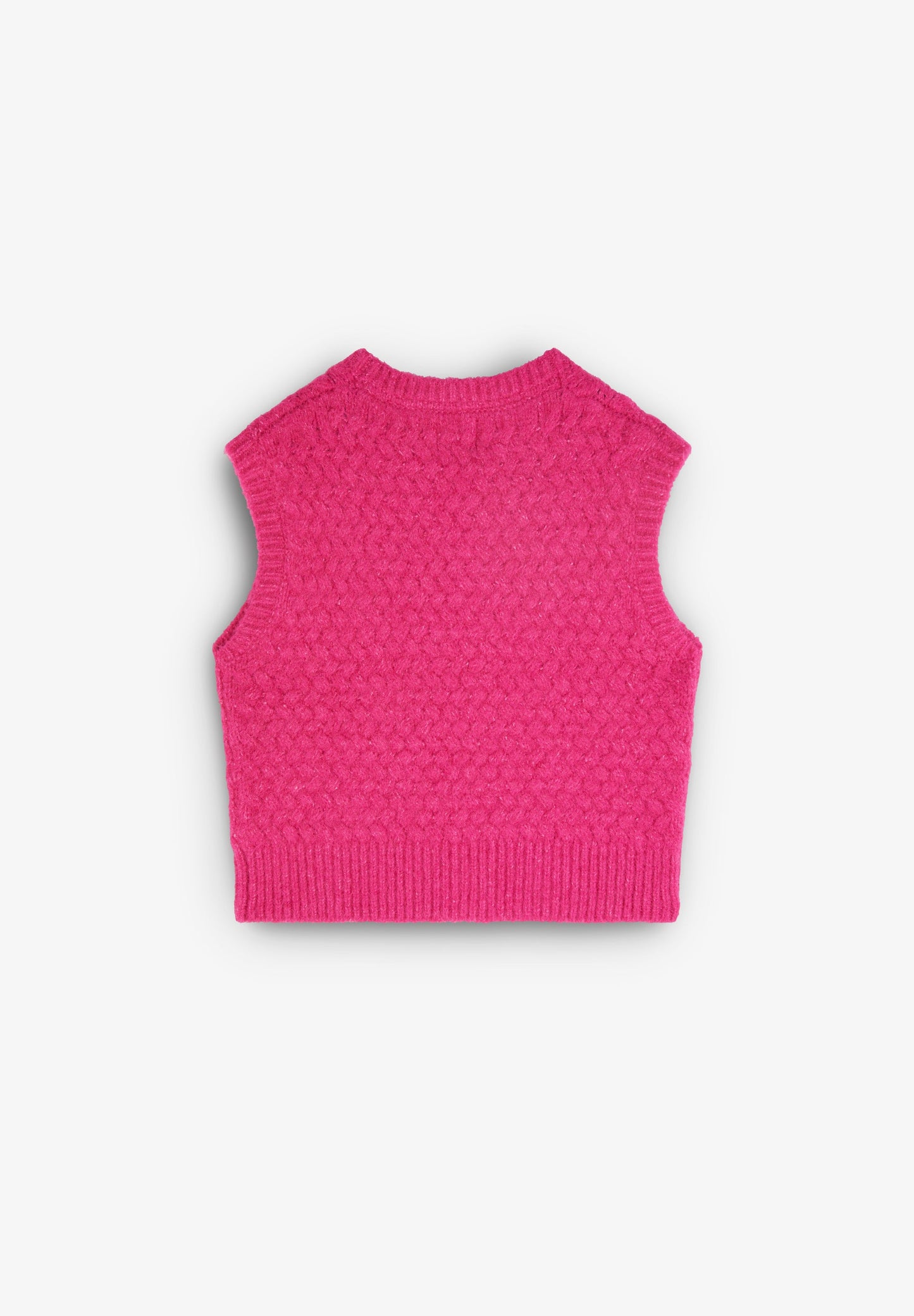 GILET TRICOT FRAISE FILLE