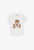 T-SHIRT VICHY SKULL POUR FILLE