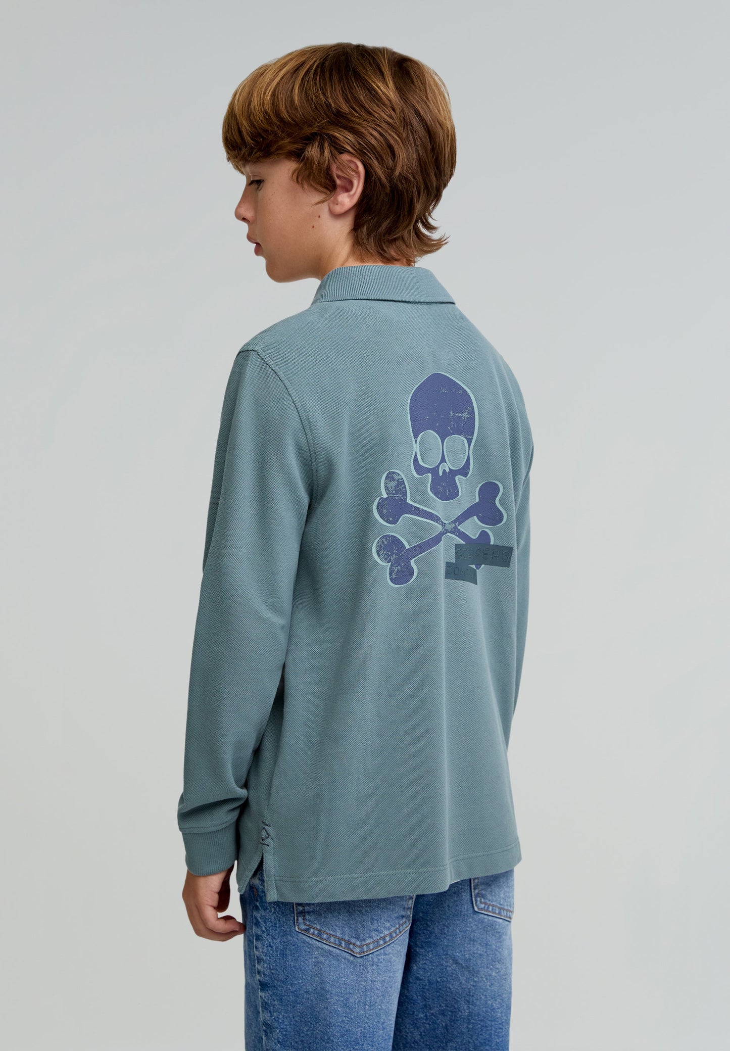 SKULL LS POLO KIDS