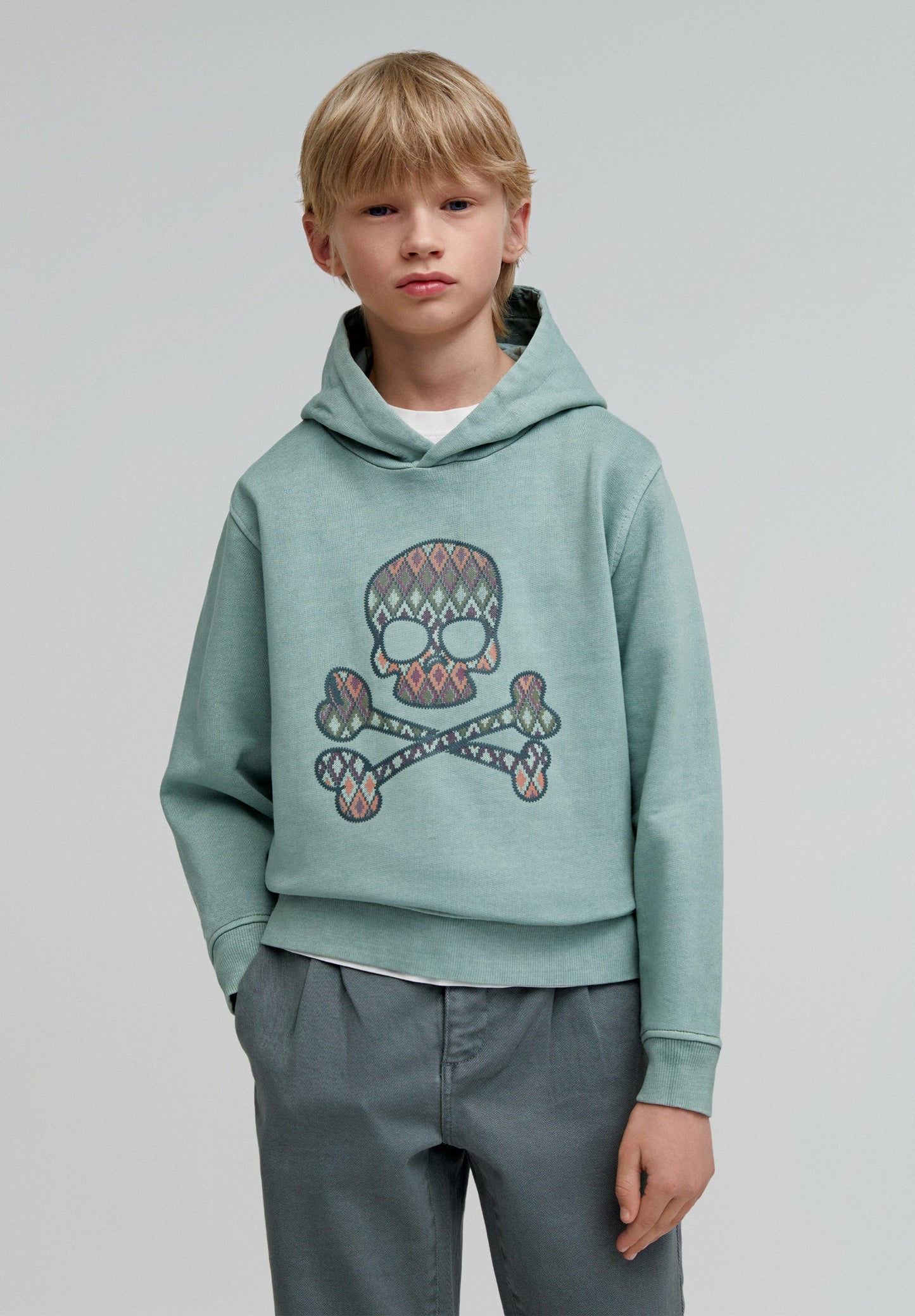 Sweat à capuche KILIM SKULL pour enfants