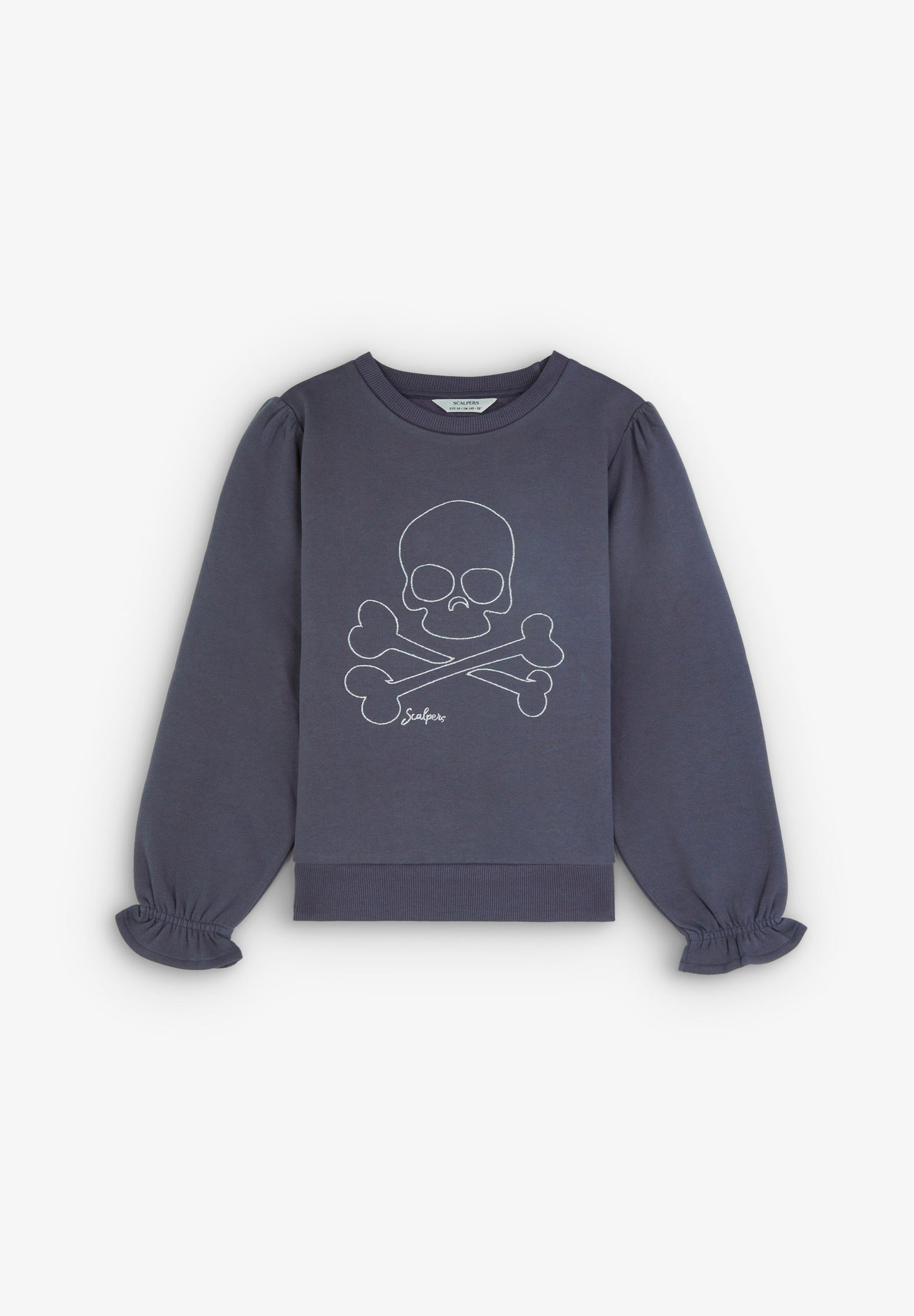 GATHERED SKULL SWEATSHIRT