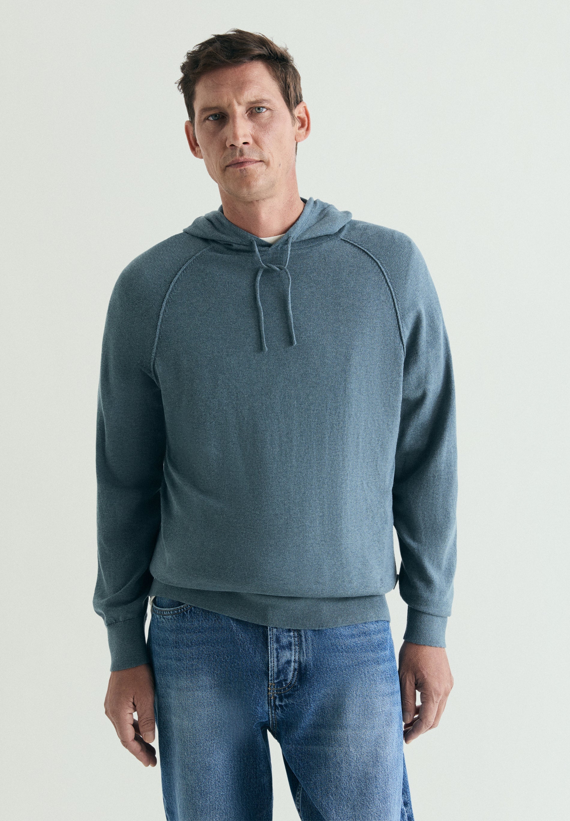 FINE KNIT HOODIE