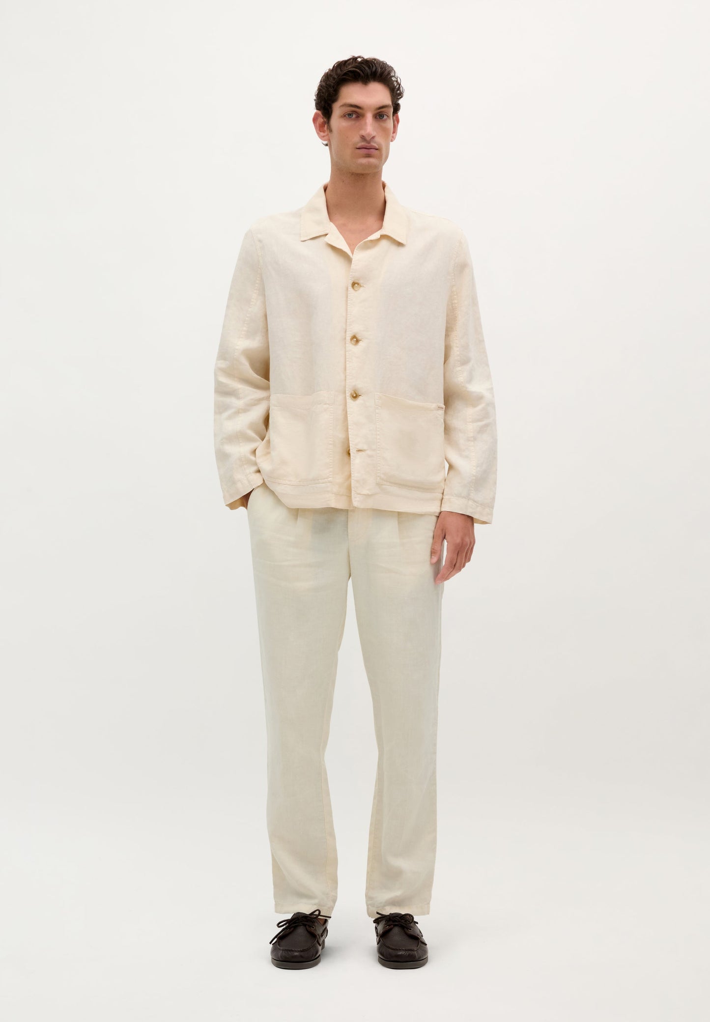 100% LINEN OVERSHIRT