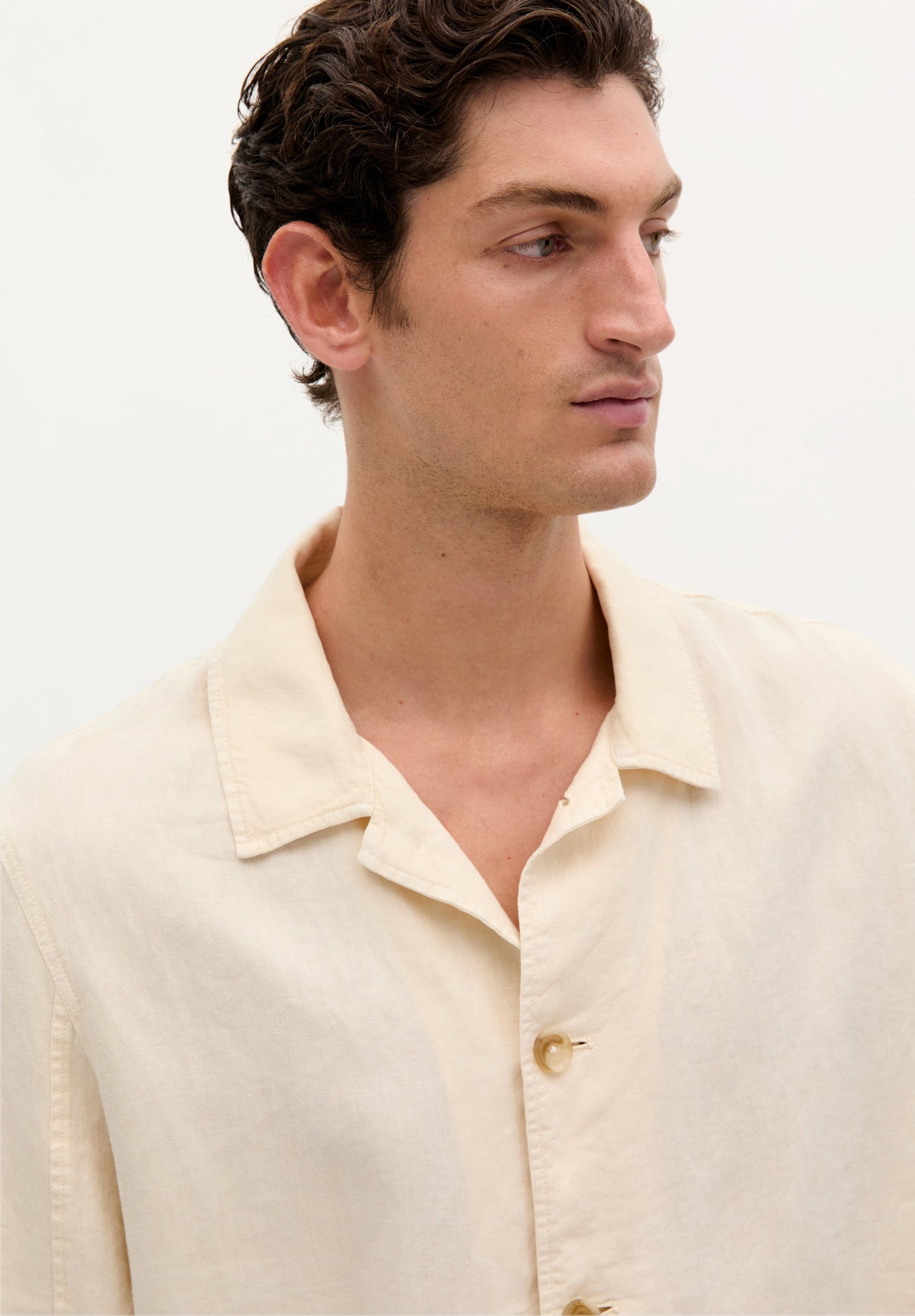 100% LINEN OVERSHIRT