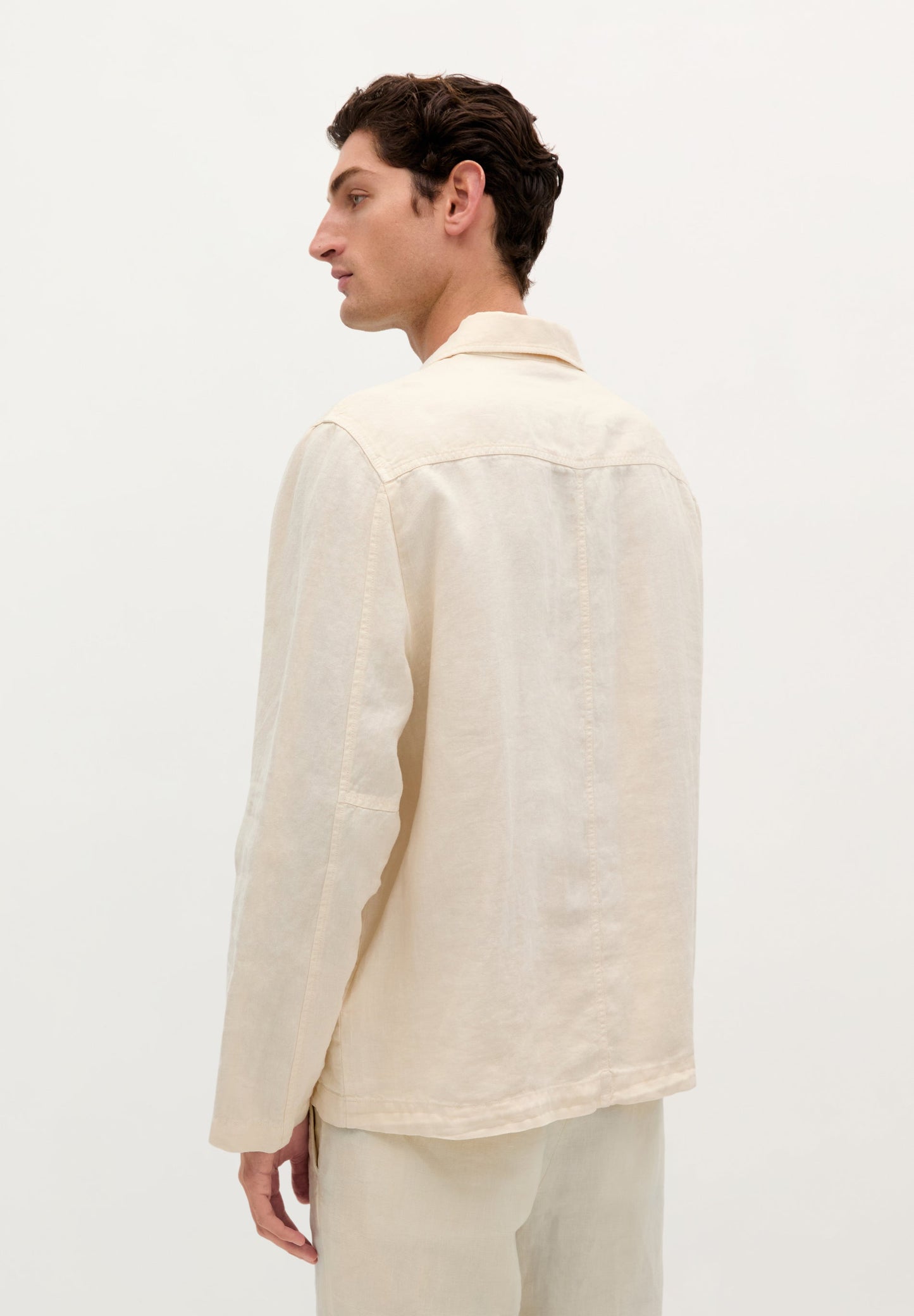 100% LINEN OVERSHIRT
