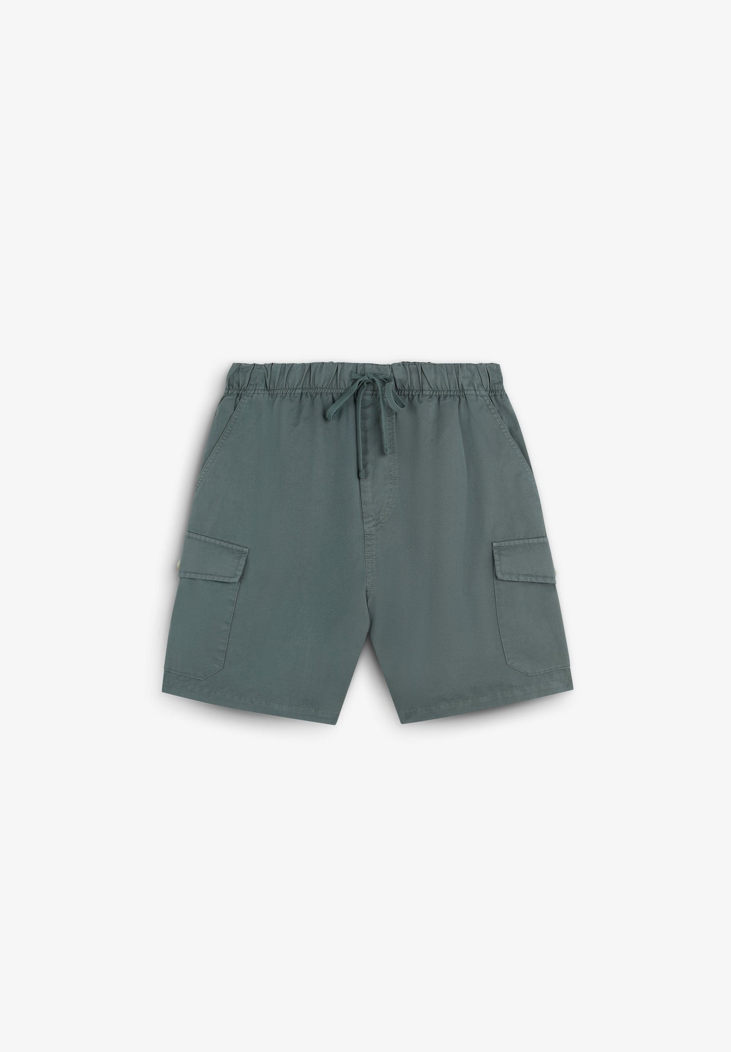 LINEN CARGO BERMUDA SHORTS