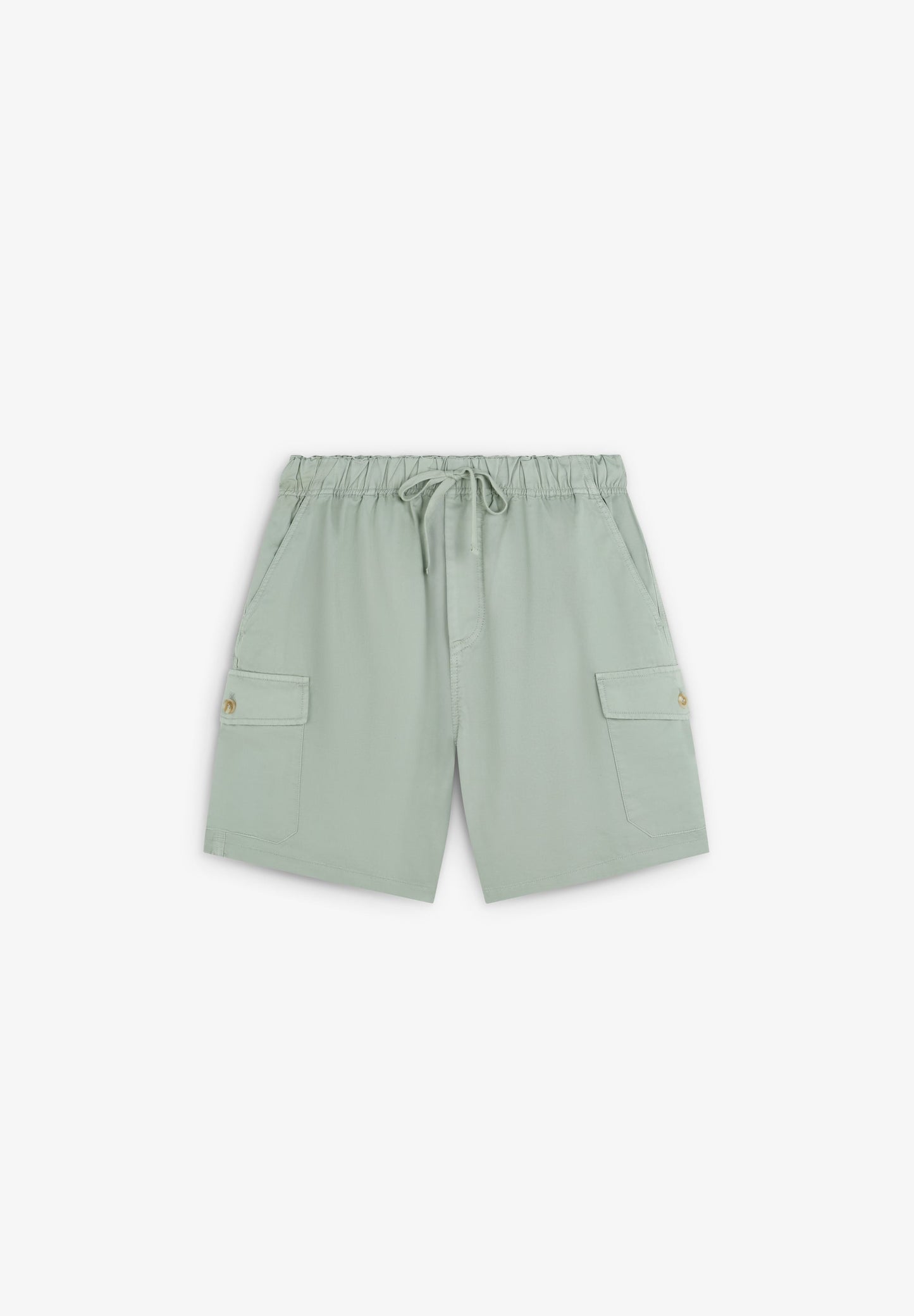 LINEN CARGO BERMUDA SHORTS
