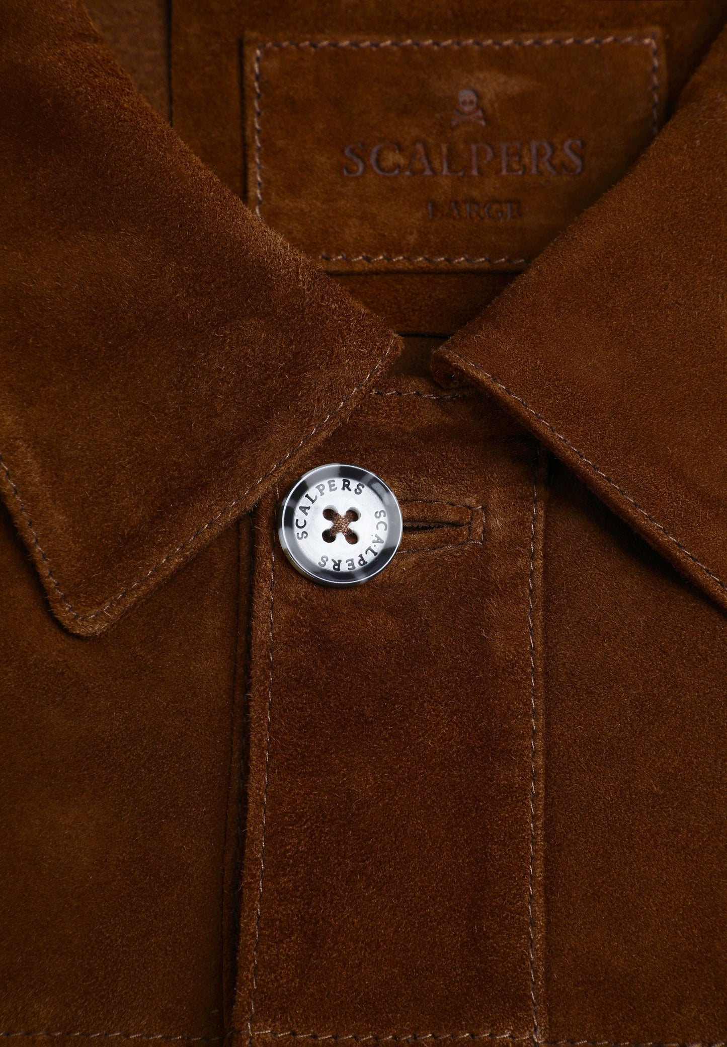 SUEDE JACKET WITH BUTTONS