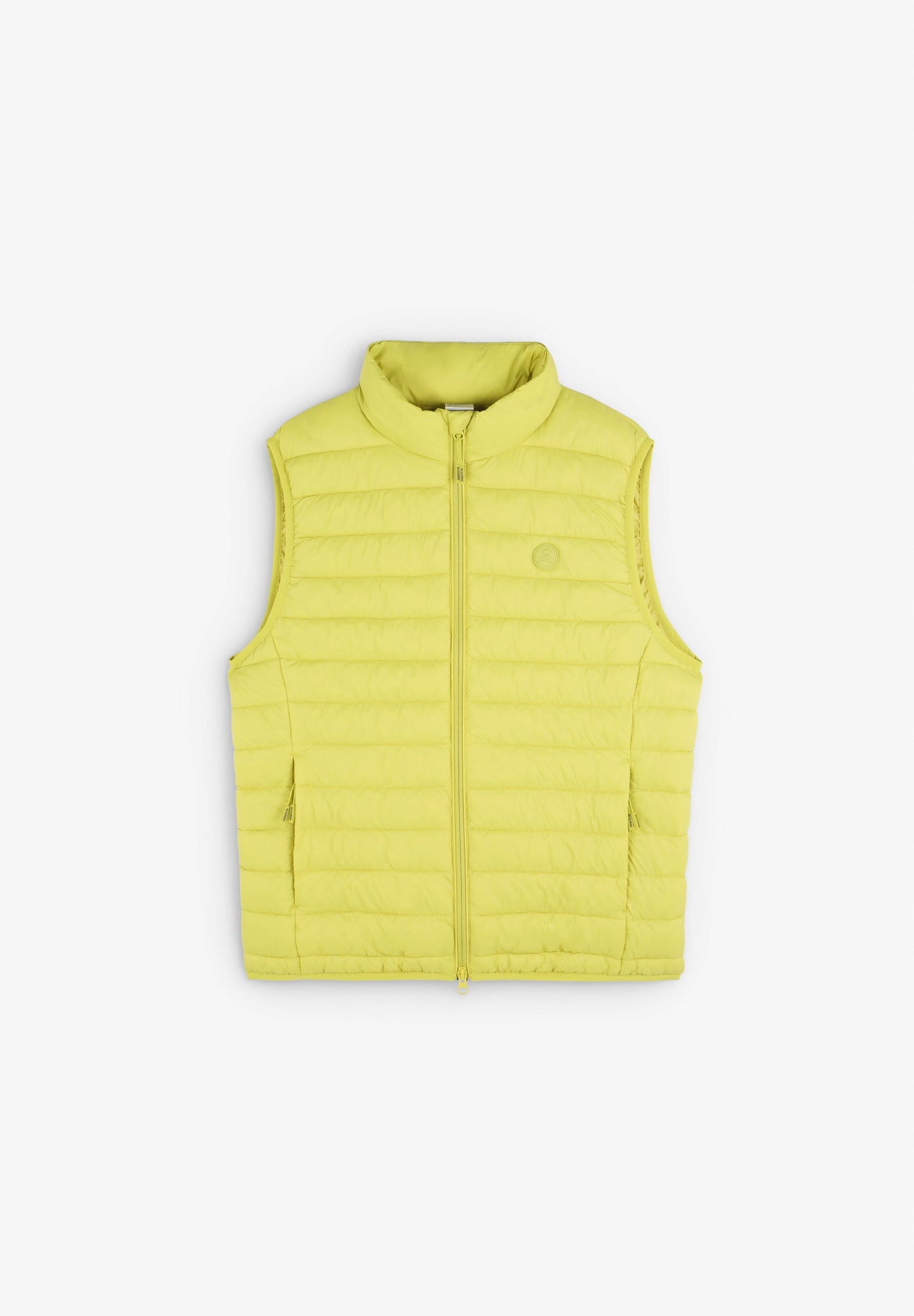 PUFFER GILET WITH SKULL PATCH