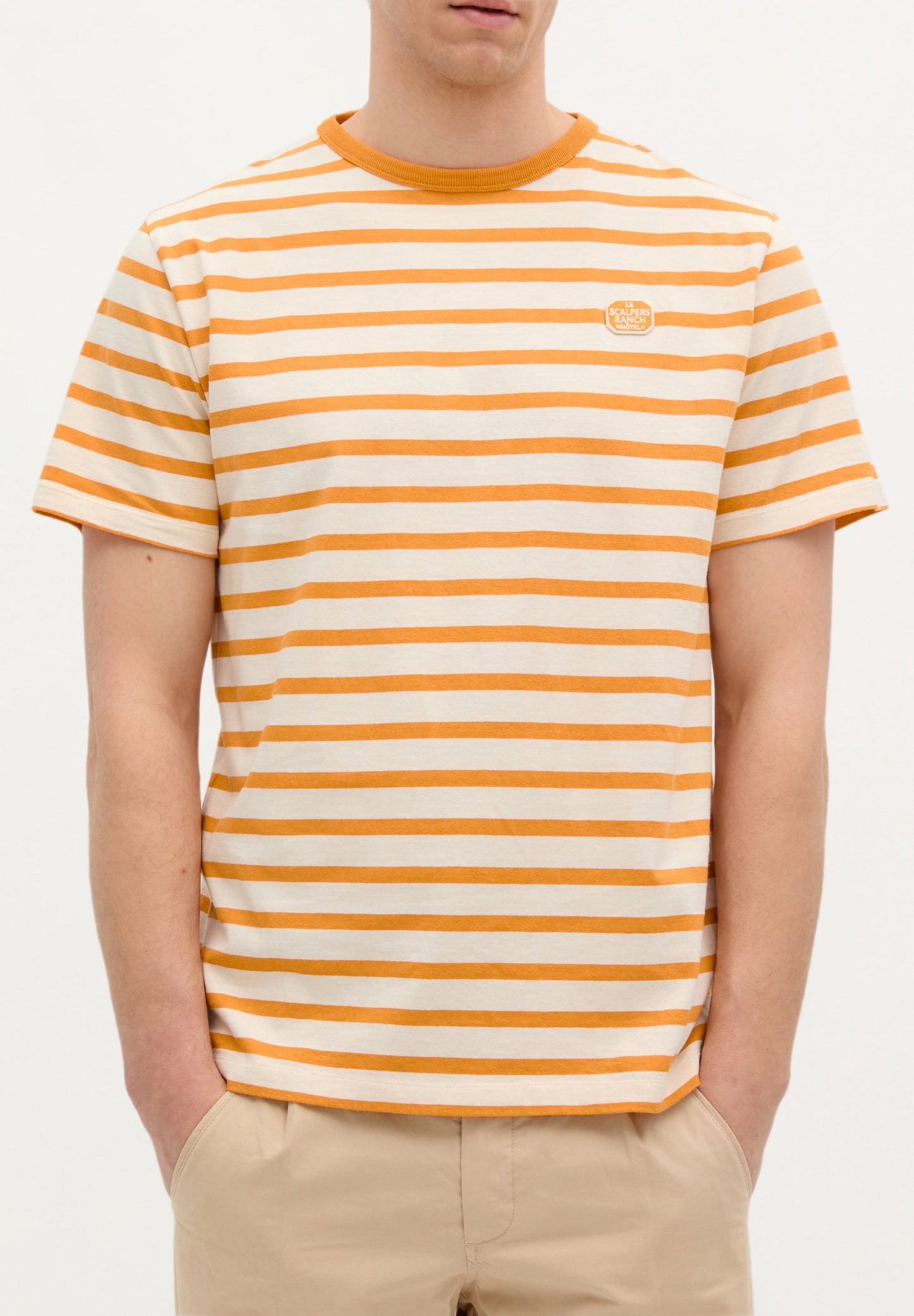 STRIPED RUSTIC T-SHIRT