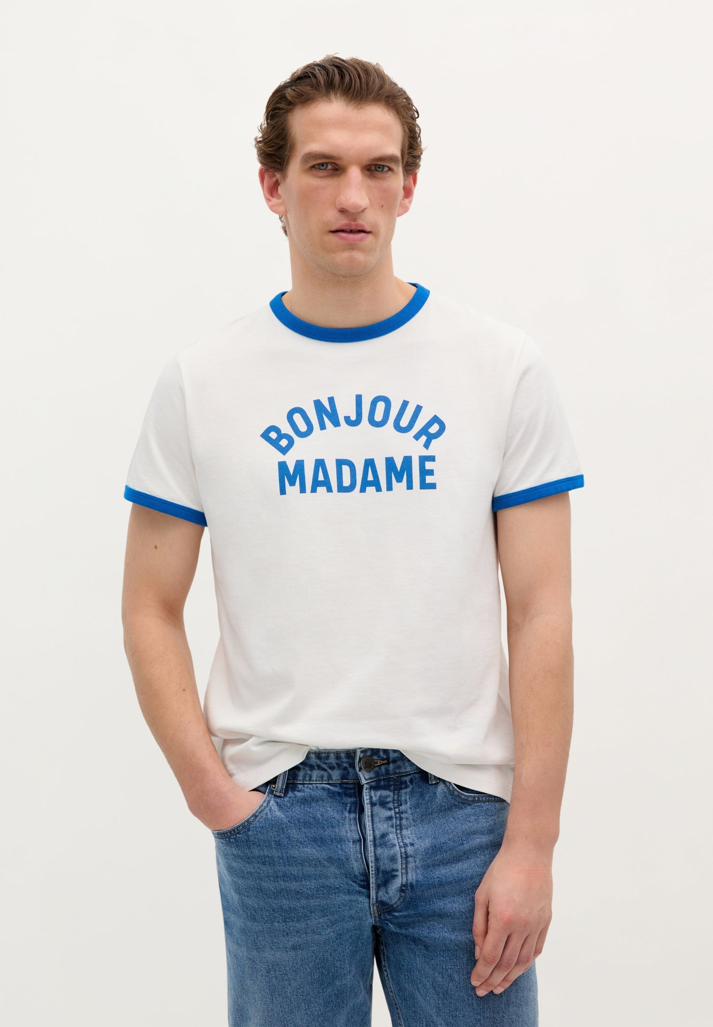 T-SHIRT IMPRIMÉ BONJOUR