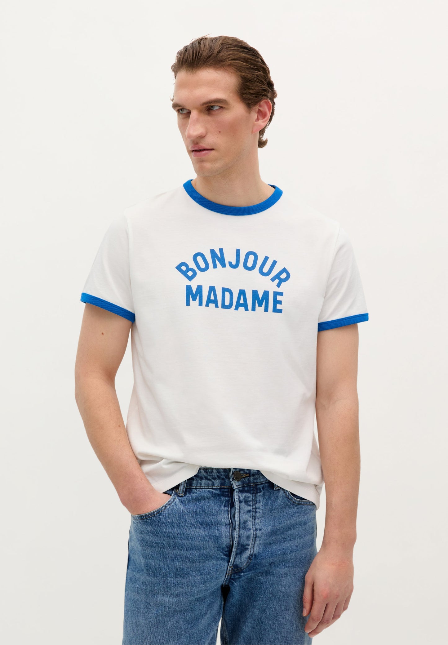 T-SHIRT IMPRIMÉ BONJOUR