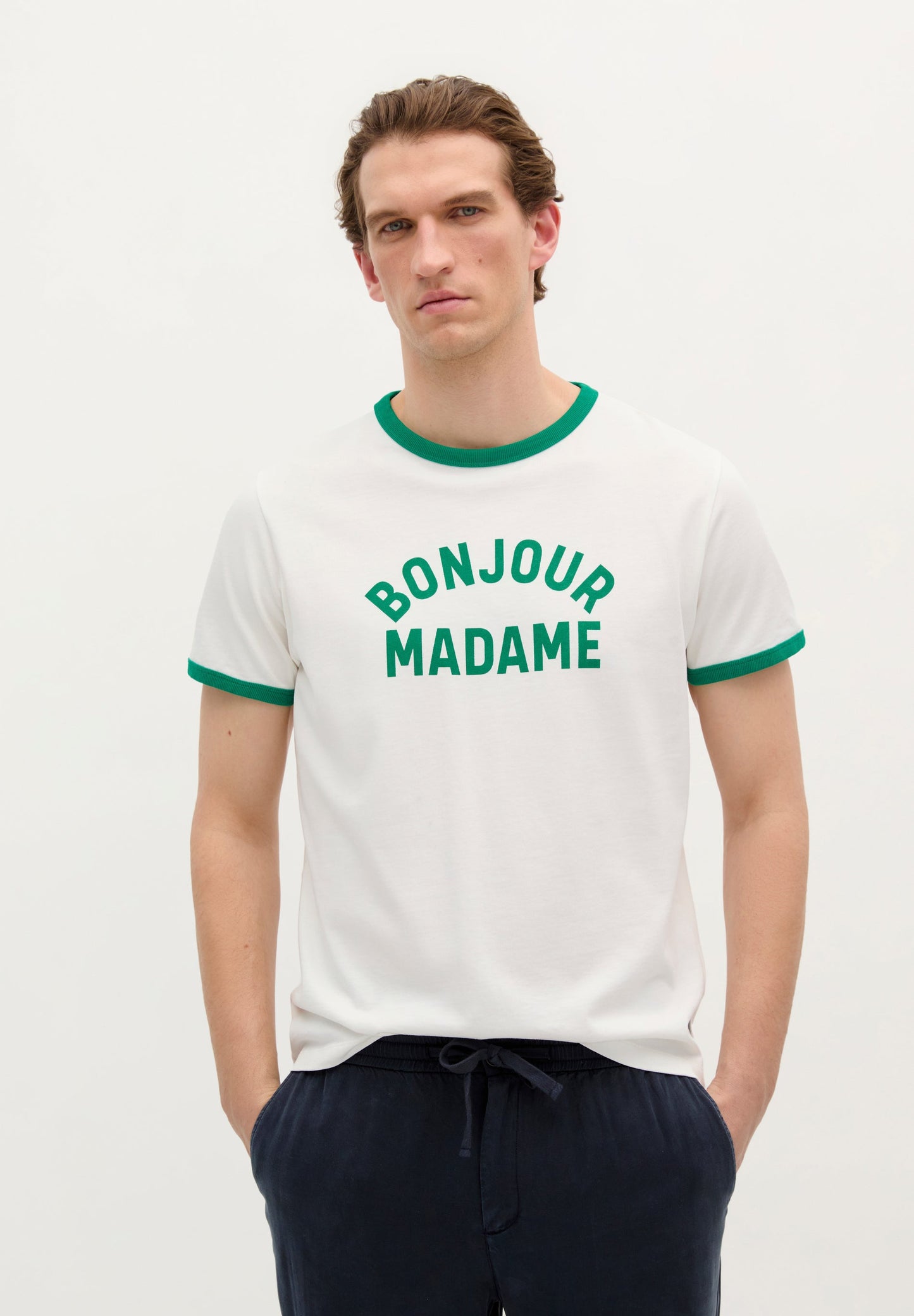 T-SHIRT IMPRIMÉ BONJOUR