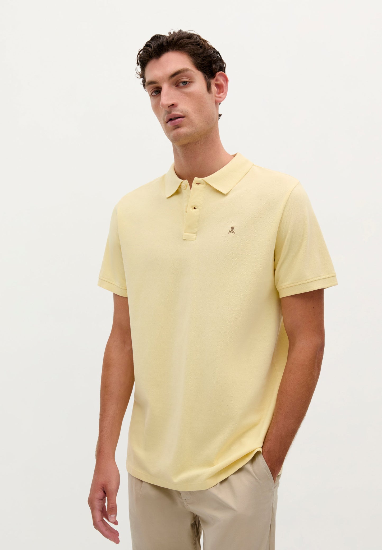 POLO SHIRT WITH CONTRAST SKULL