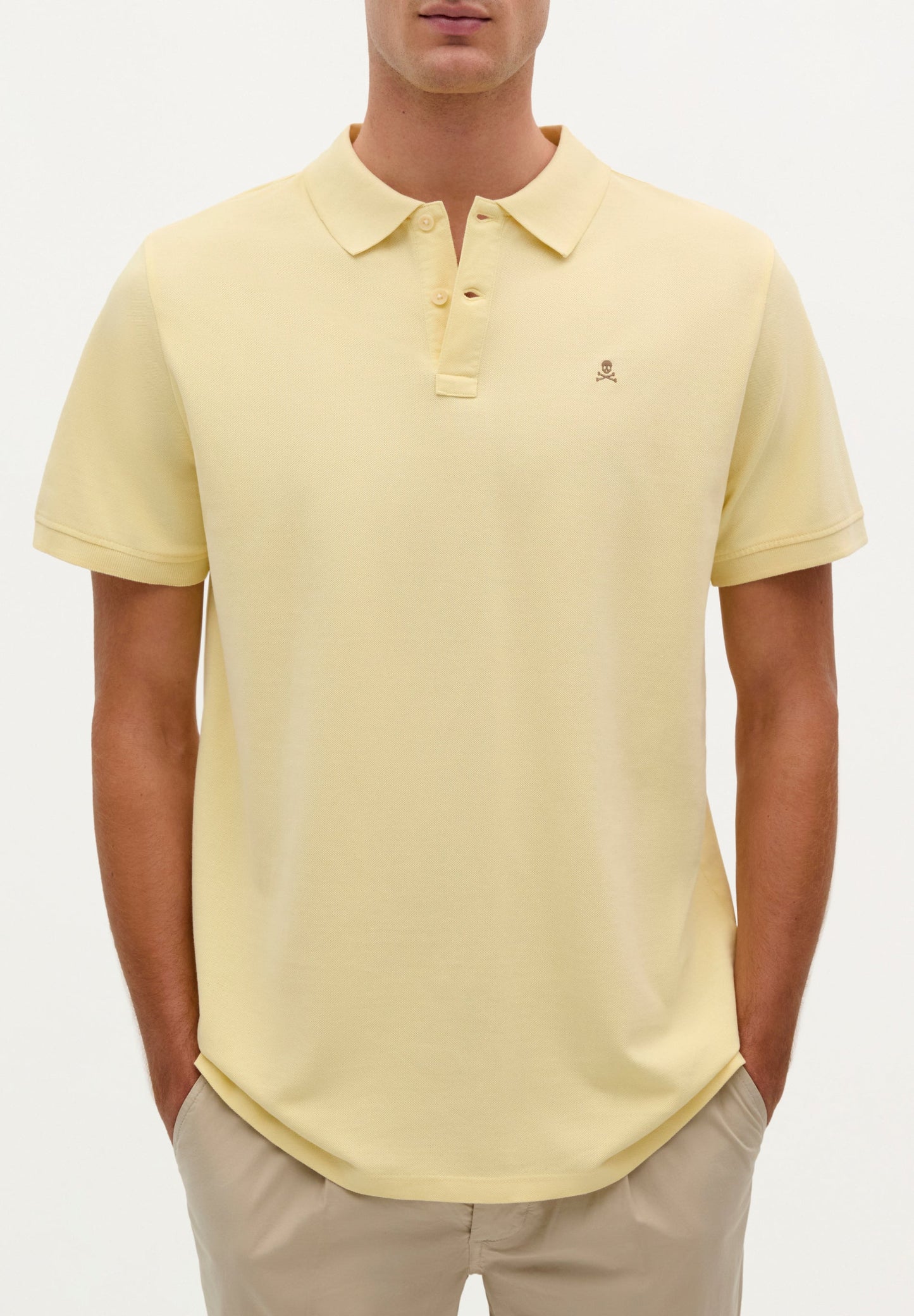 POLO SHIRT WITH CONTRAST SKULL