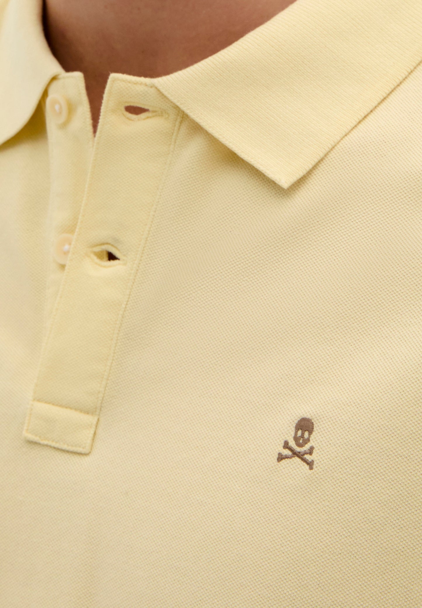 POLO SHIRT WITH CONTRAST SKULL