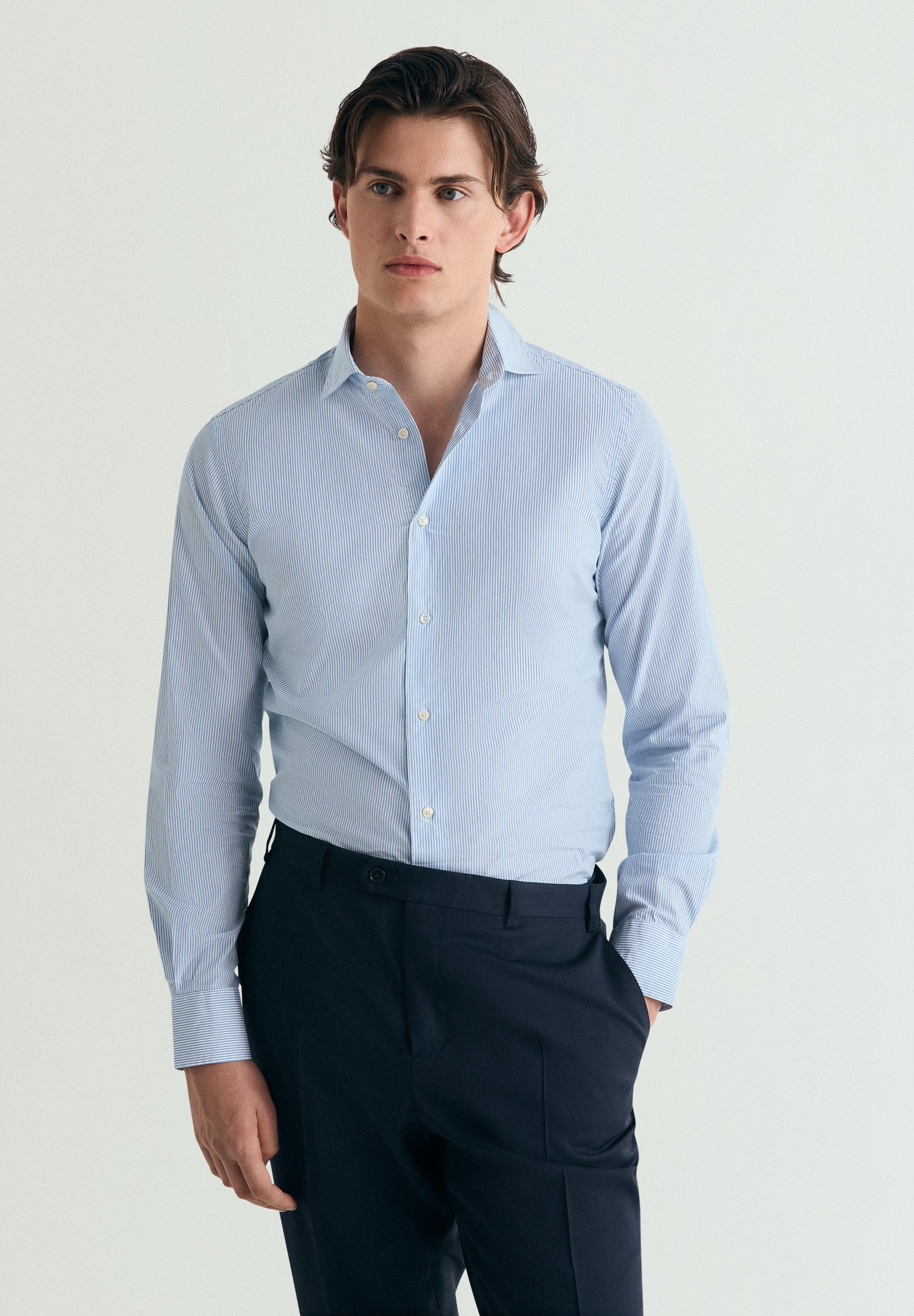 PREMIUM MICRO STRIPE DRESS SHIRT