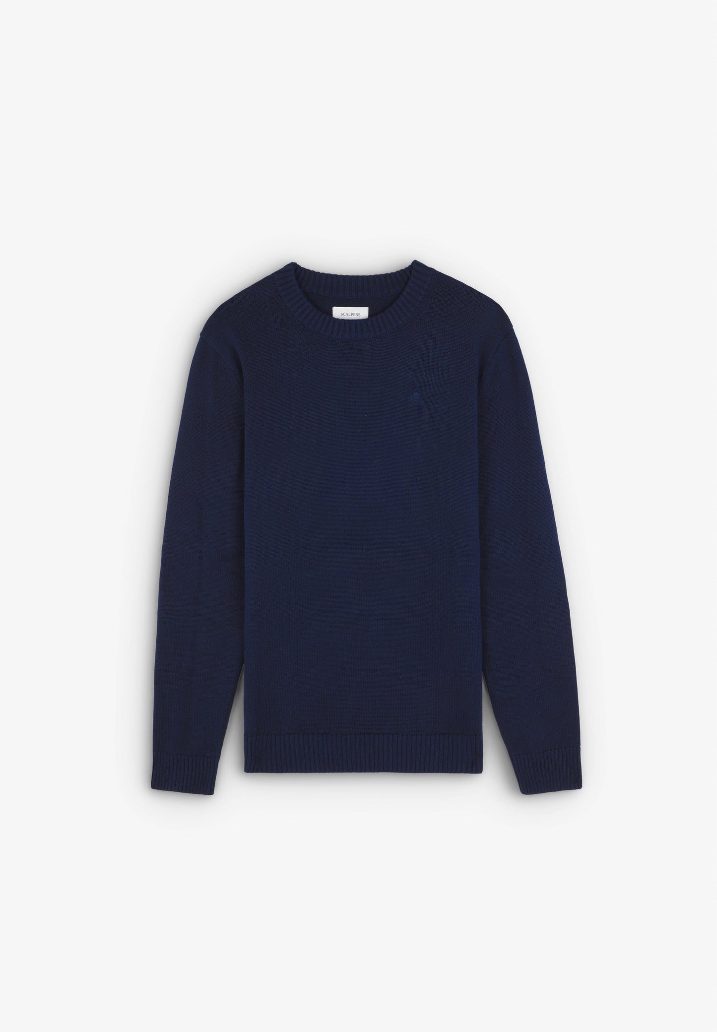 SWEATER WITH RIBBED COLLAR