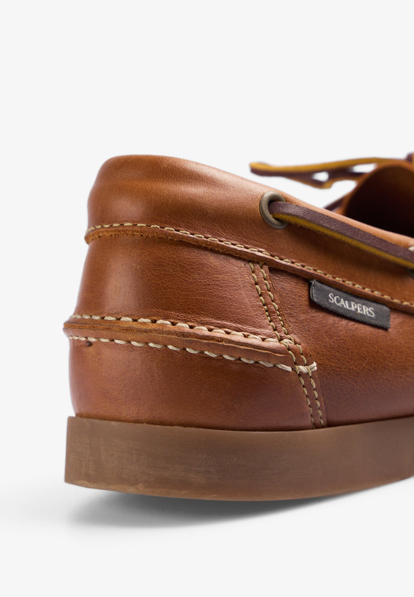 PLAIN LEATHER DECK SHOES
