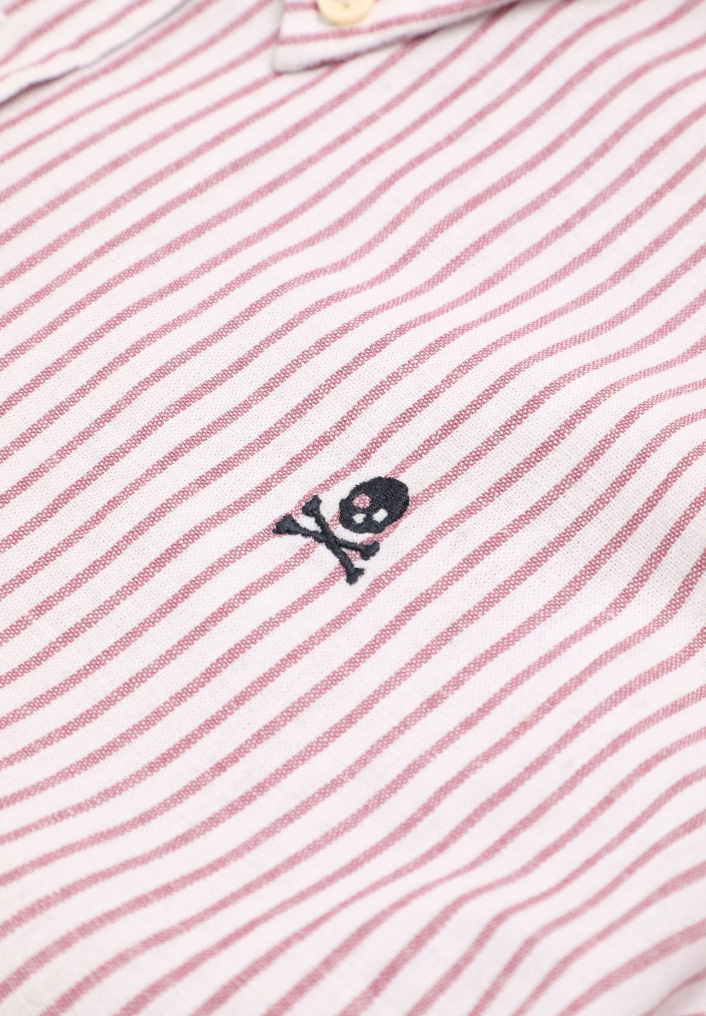 STRIPED SHIRT WITH CONTRAST SKULL