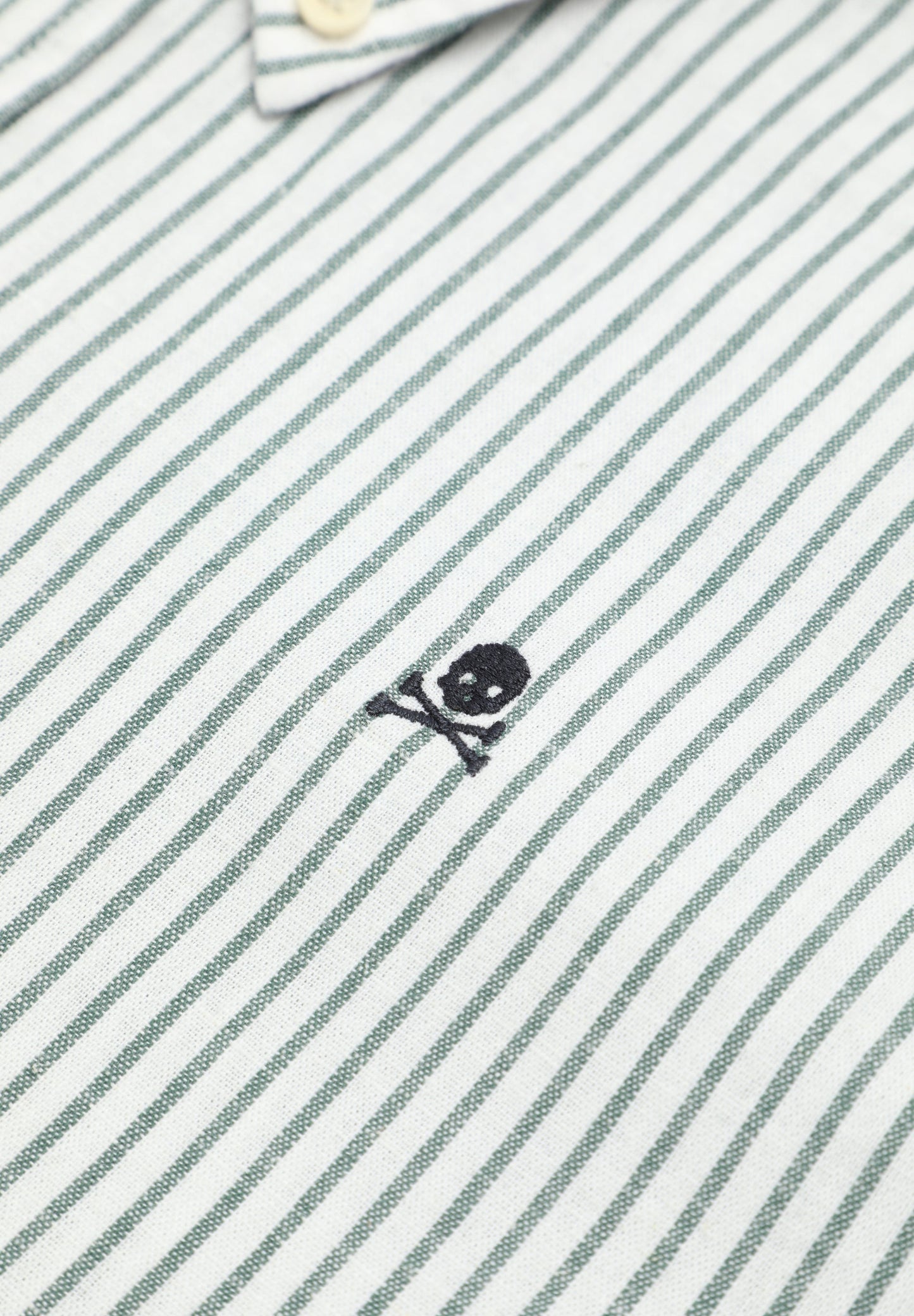 STRIPED SHIRT WITH CONTRAST SKULL