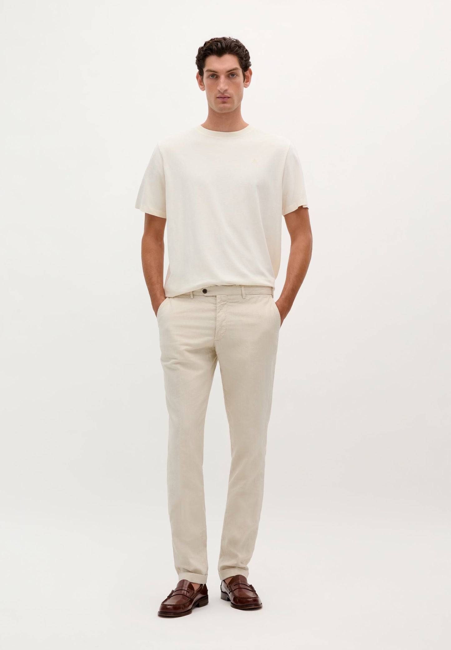 LINEN SUIT TROUSERS