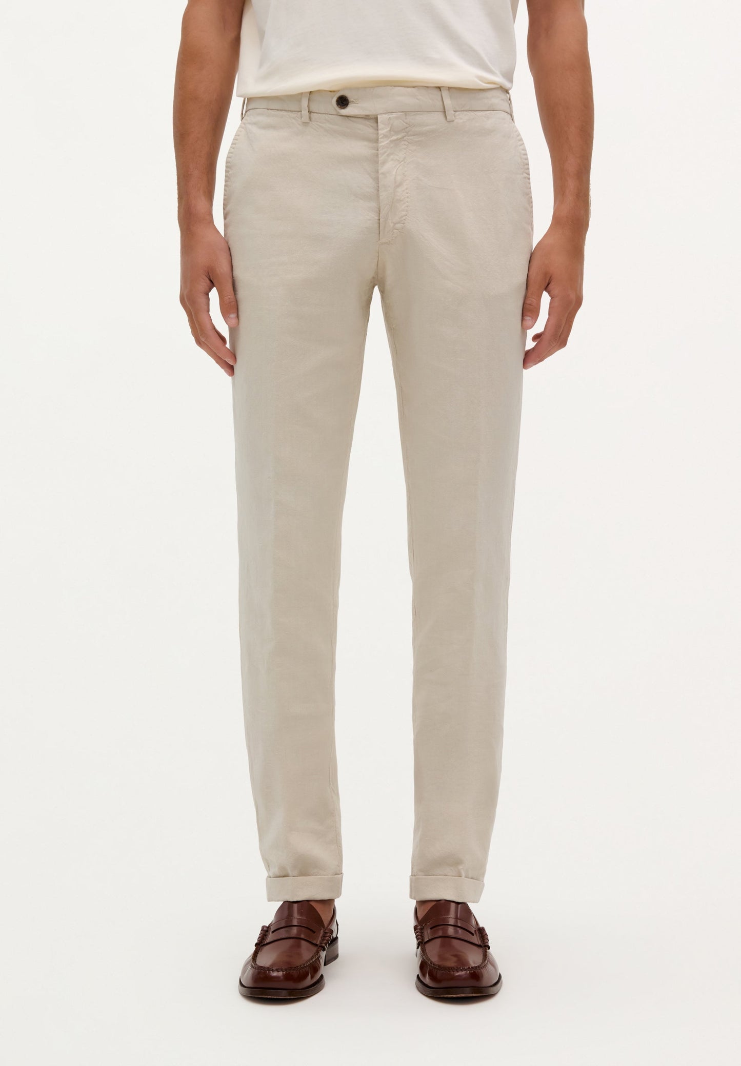 LINEN SUIT TROUSERS