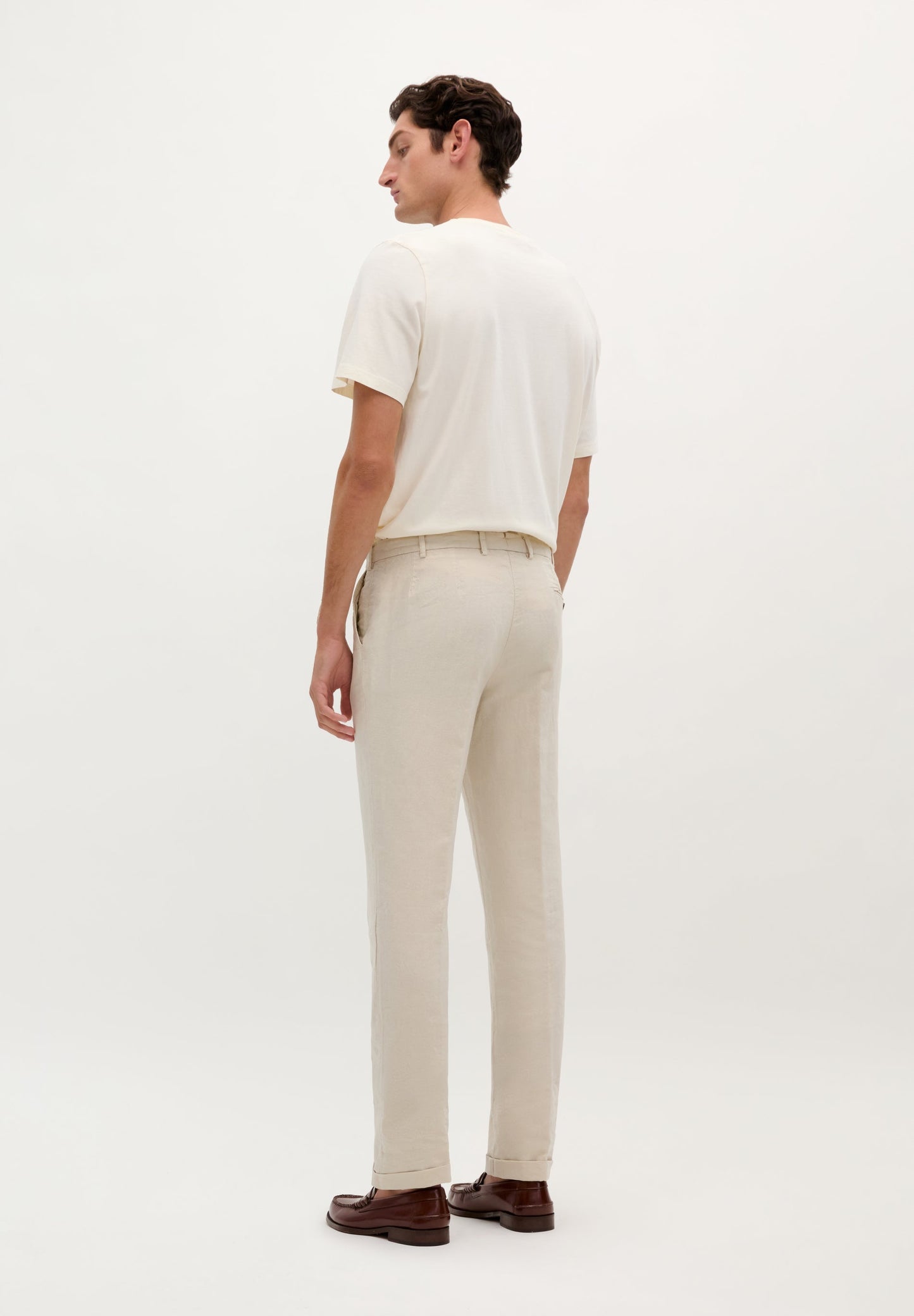 LINEN SUIT TROUSERS