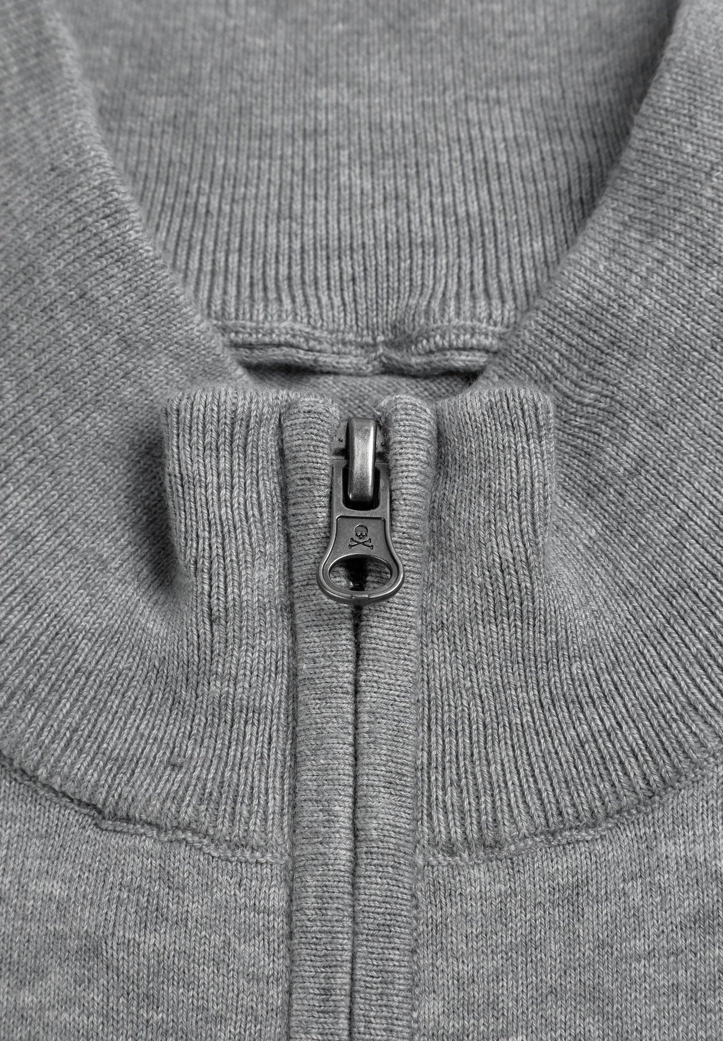 SCSKULL FULL ZIP CARDIGAN