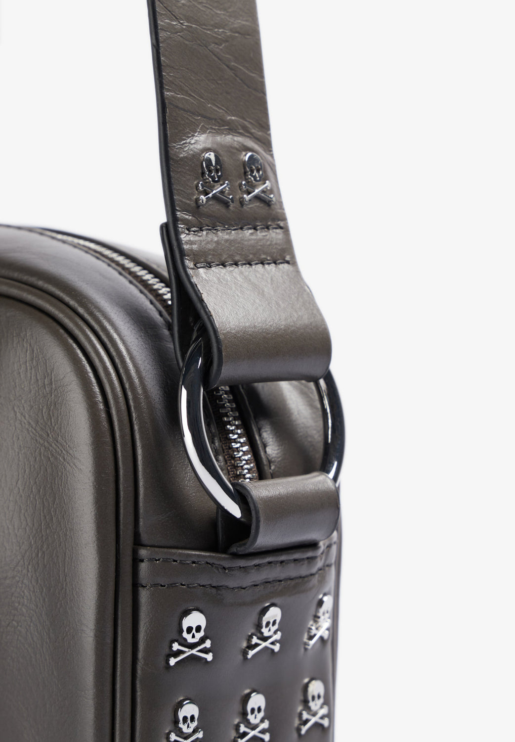 BOLSO BANDOLERA PIEL CALAVERA - Scalpers