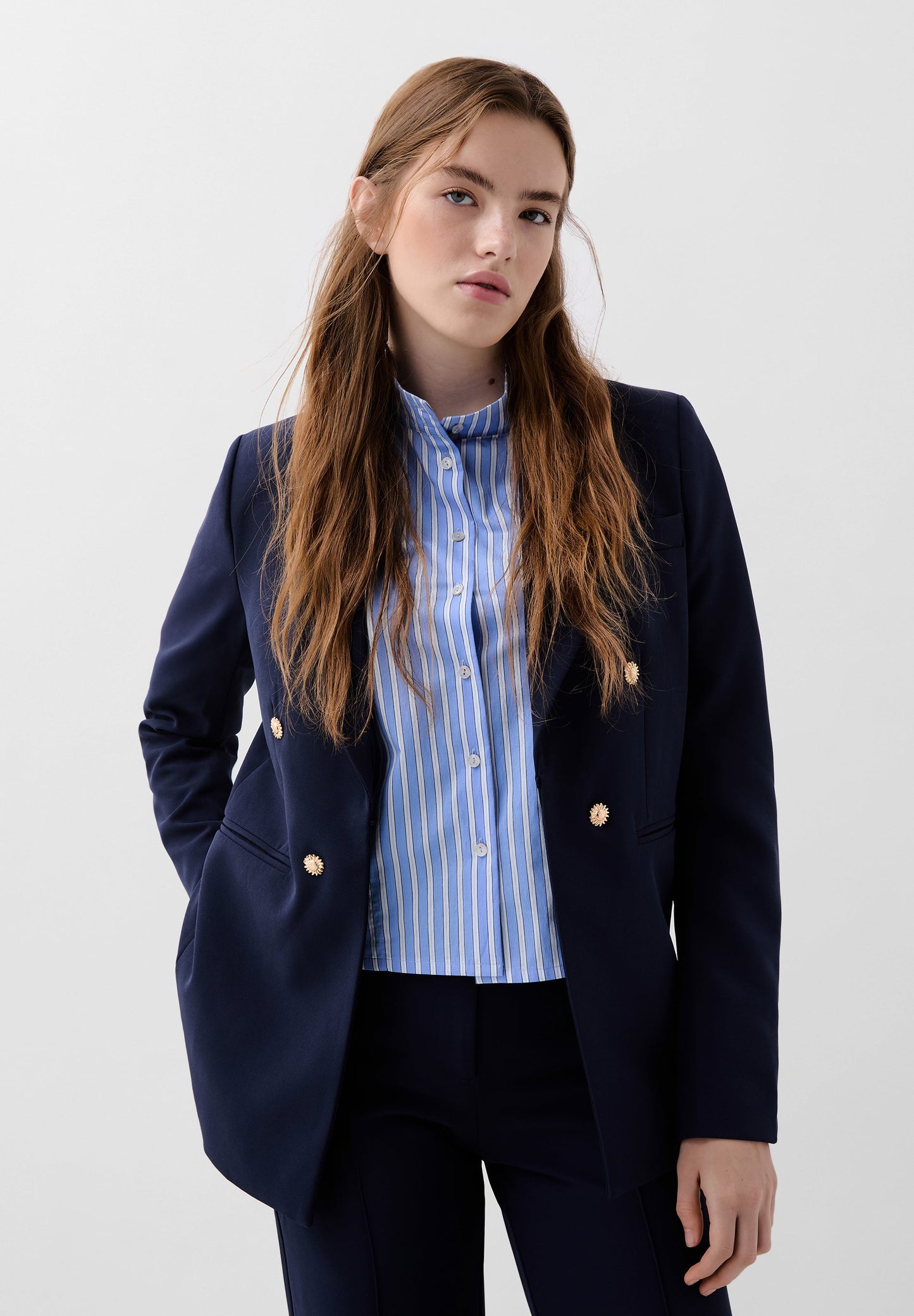 NAVY SUN BLAZER