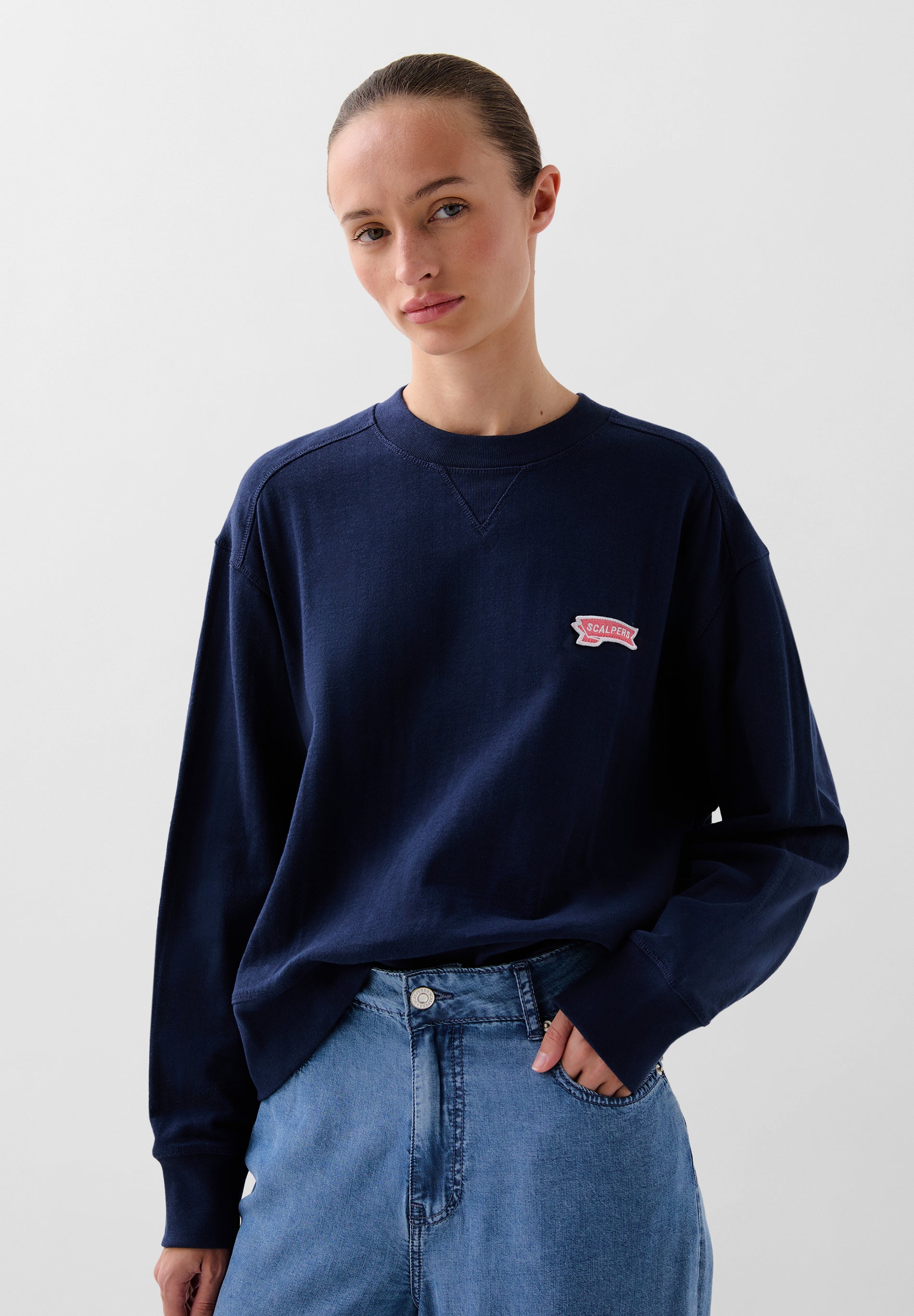 SCWAFFLE PATCH SWEATER