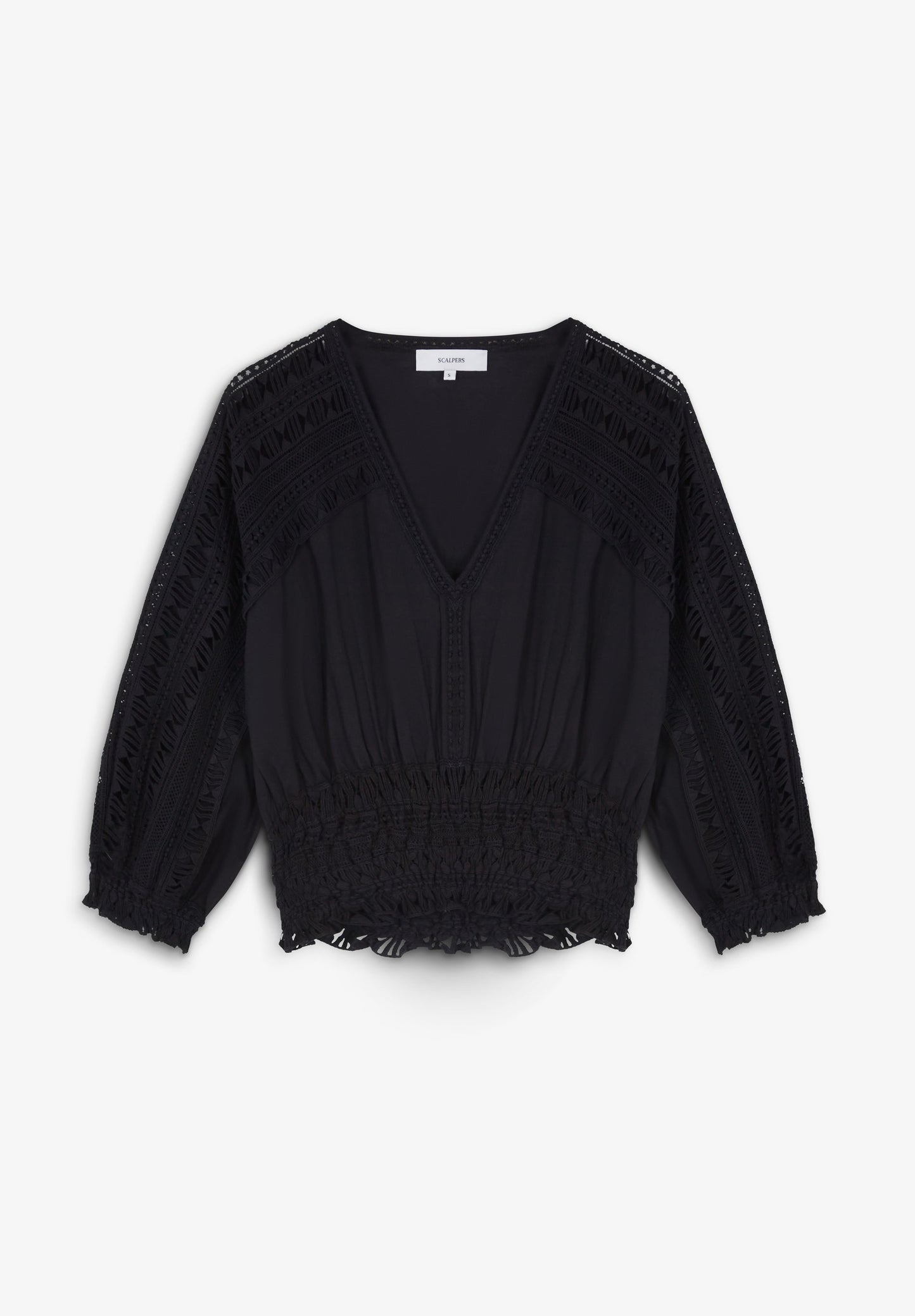 TOP FRUNCES BORDADOS