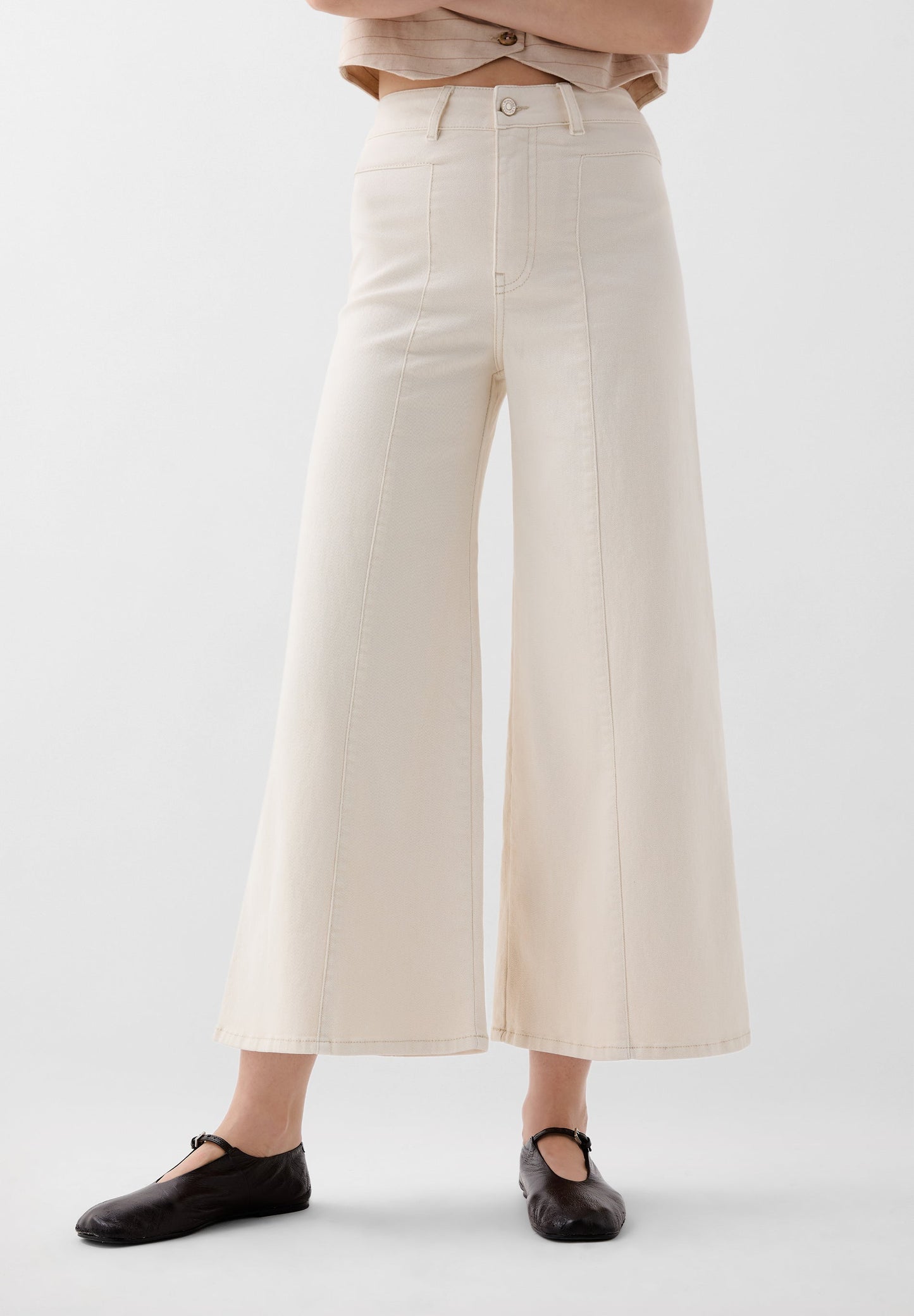 CULOTTE SIDE DENIM PANT