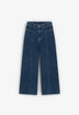 CULOTTE SIDE DENIM PANT