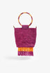 SC PAR BEADS FRINGED BAG