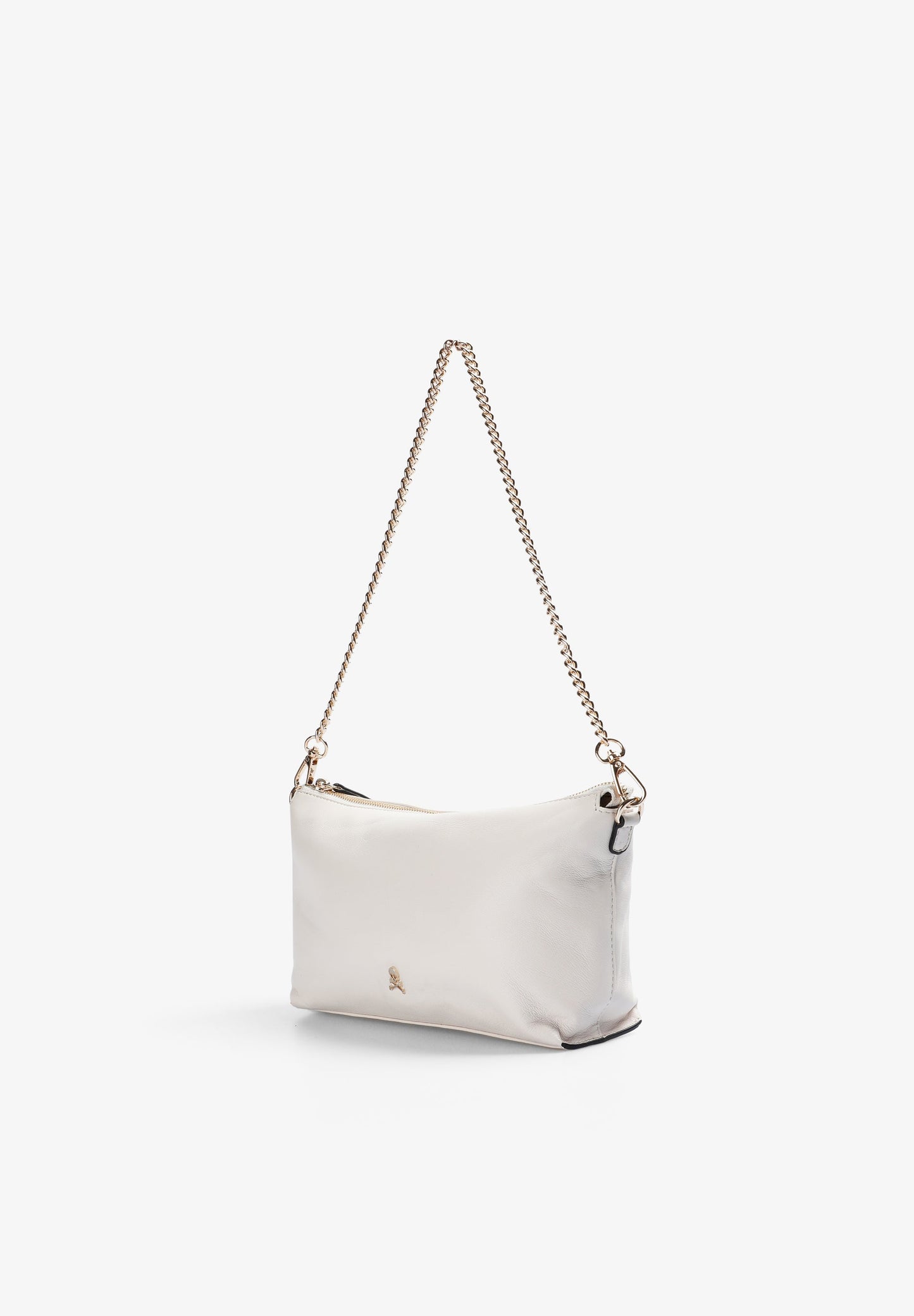 LEATHER BAG WITH CHAIN DETAIL