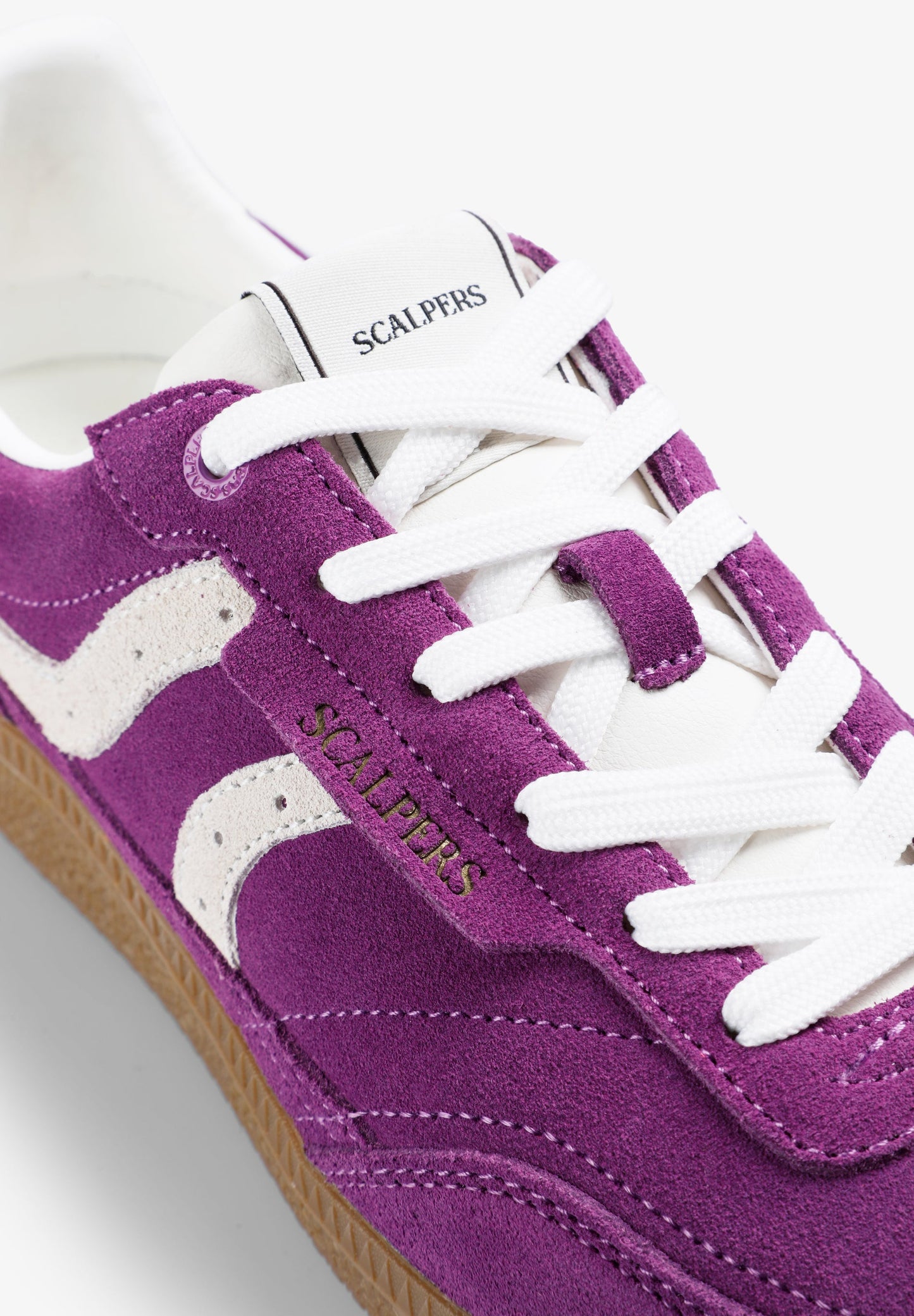 TWO-TONE LEATHER SNEAKERS