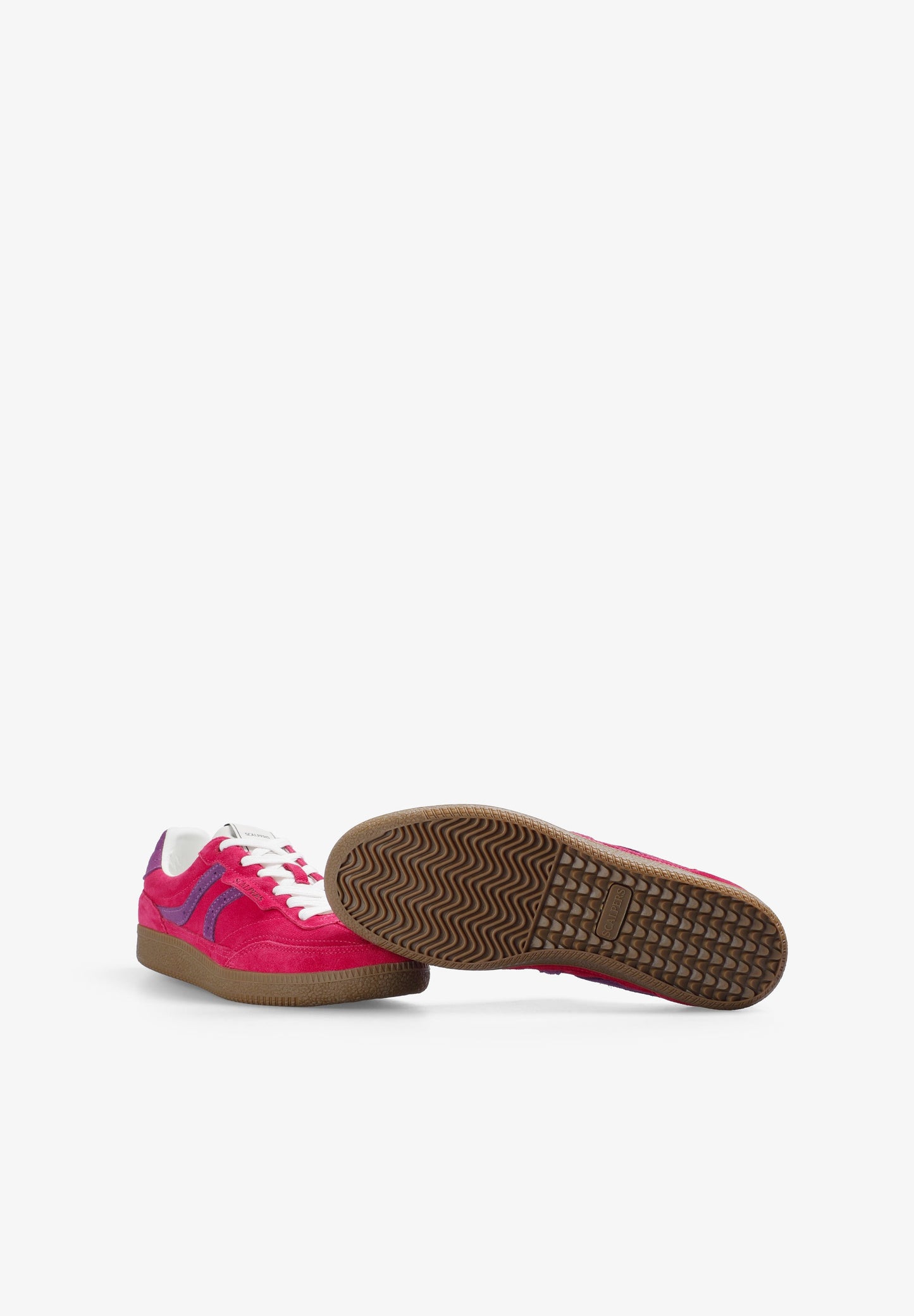 TWO-TONE LEATHER SNEAKERS